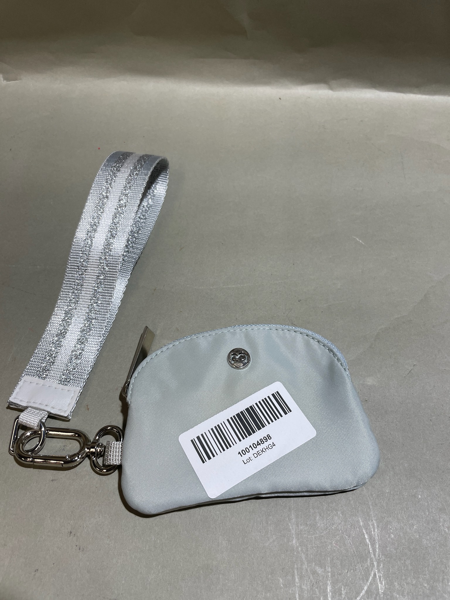 Light Silver Wristlet Coin Purse