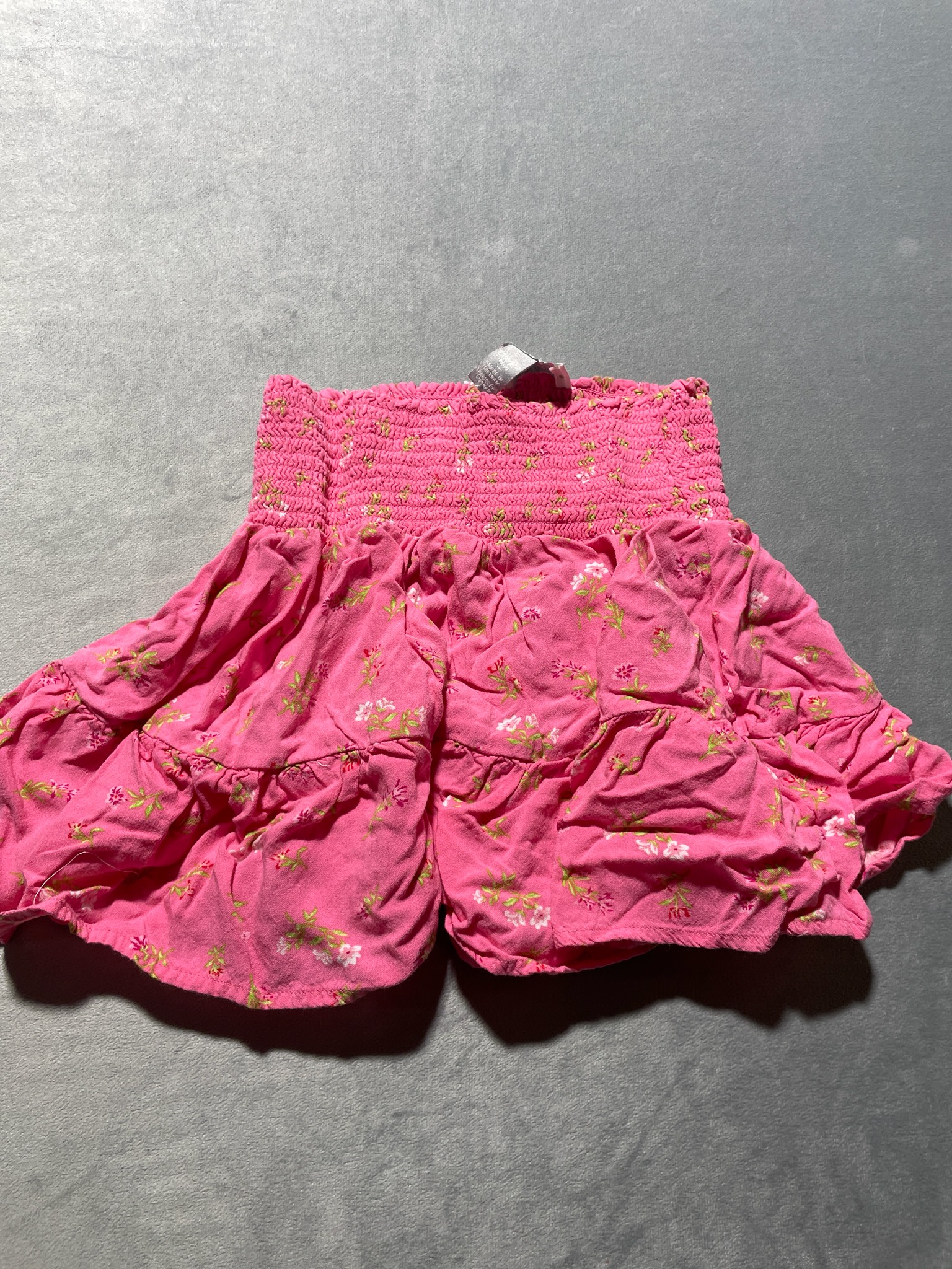 The Children's Place Pink Floral Ruffled Shorts Size 7/8 Husky