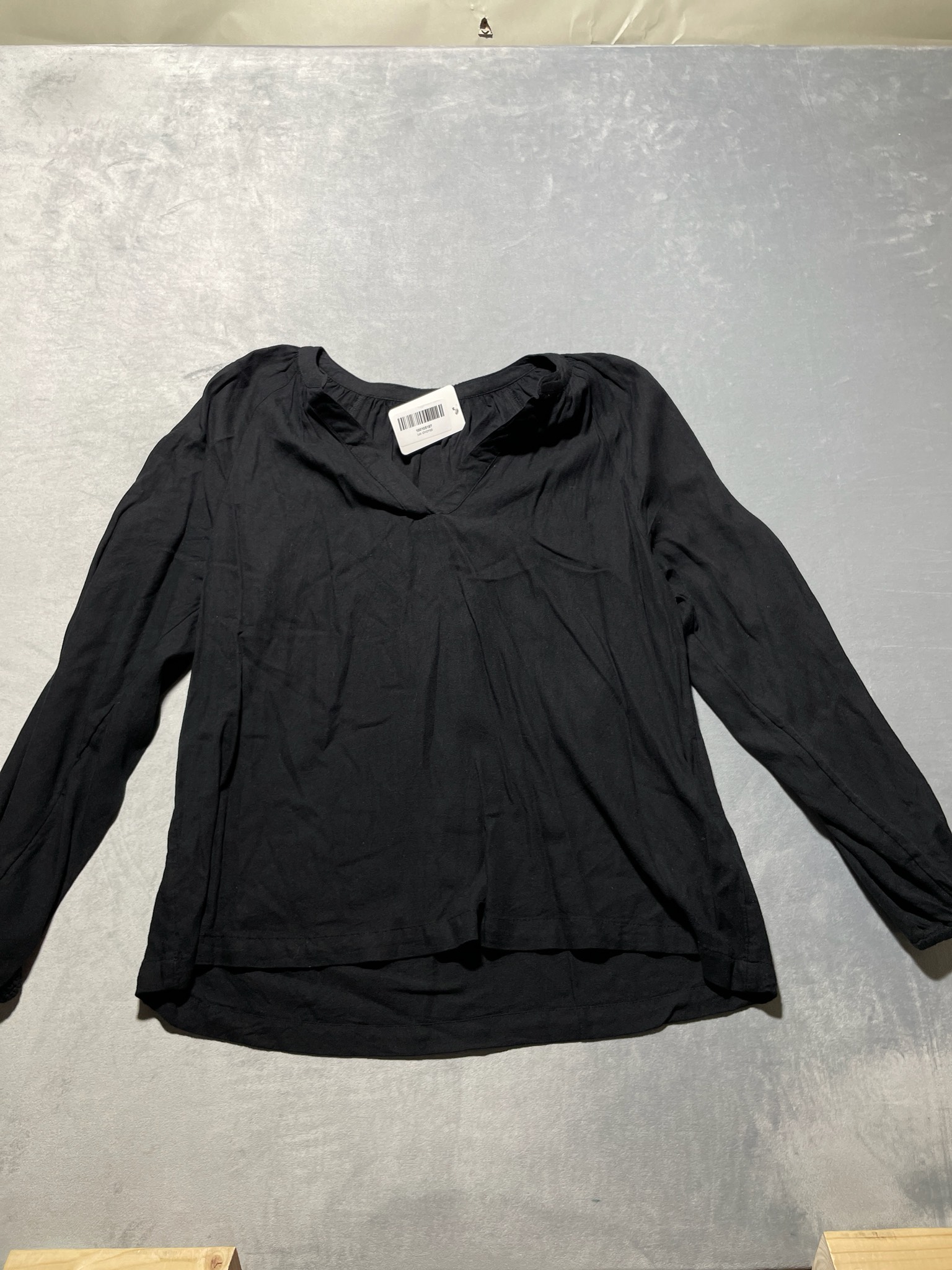 Old Navy Black Long Sleeve Blouse Size M