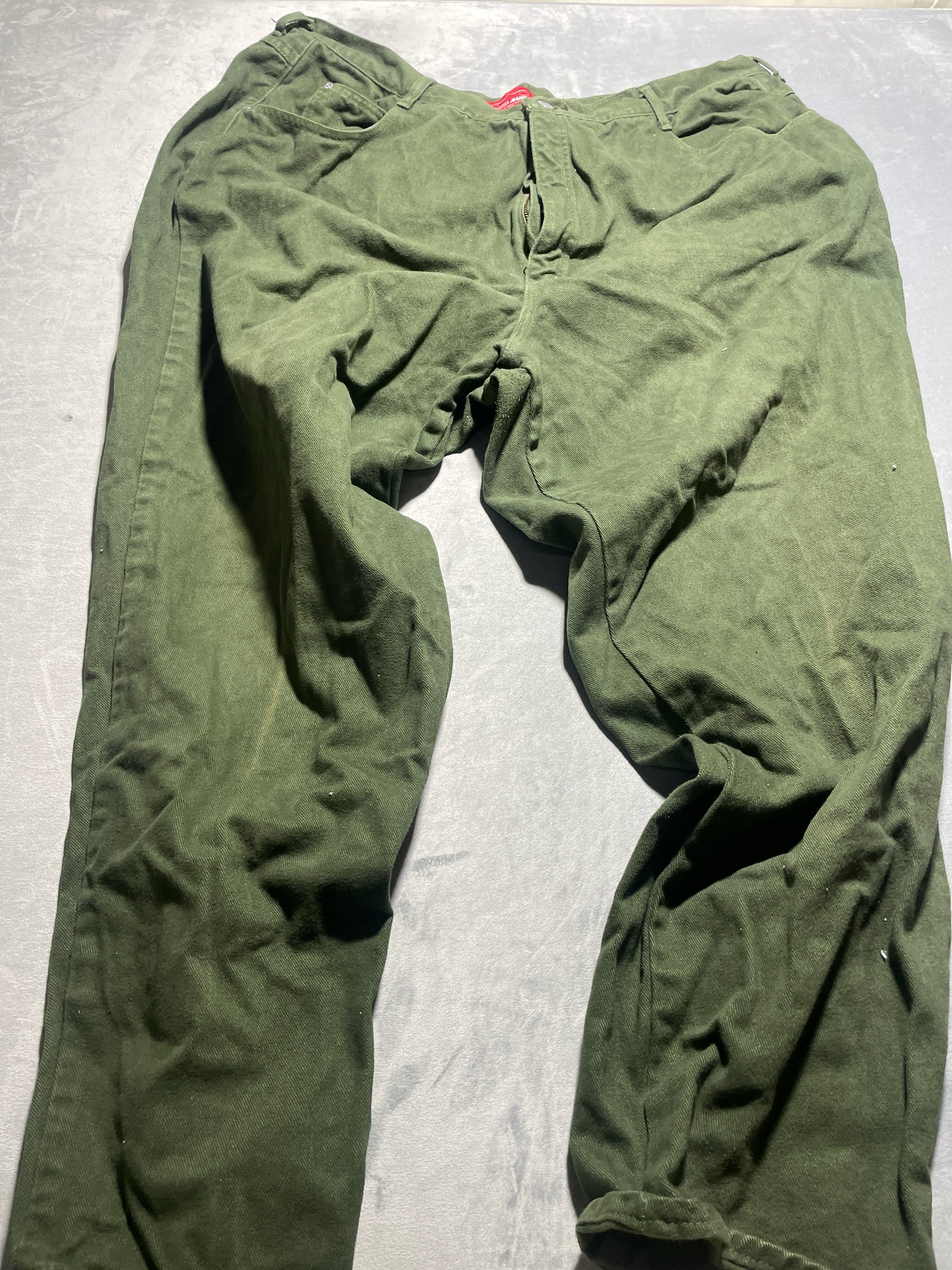 Venezia Jeans Olive Green Woven Pants