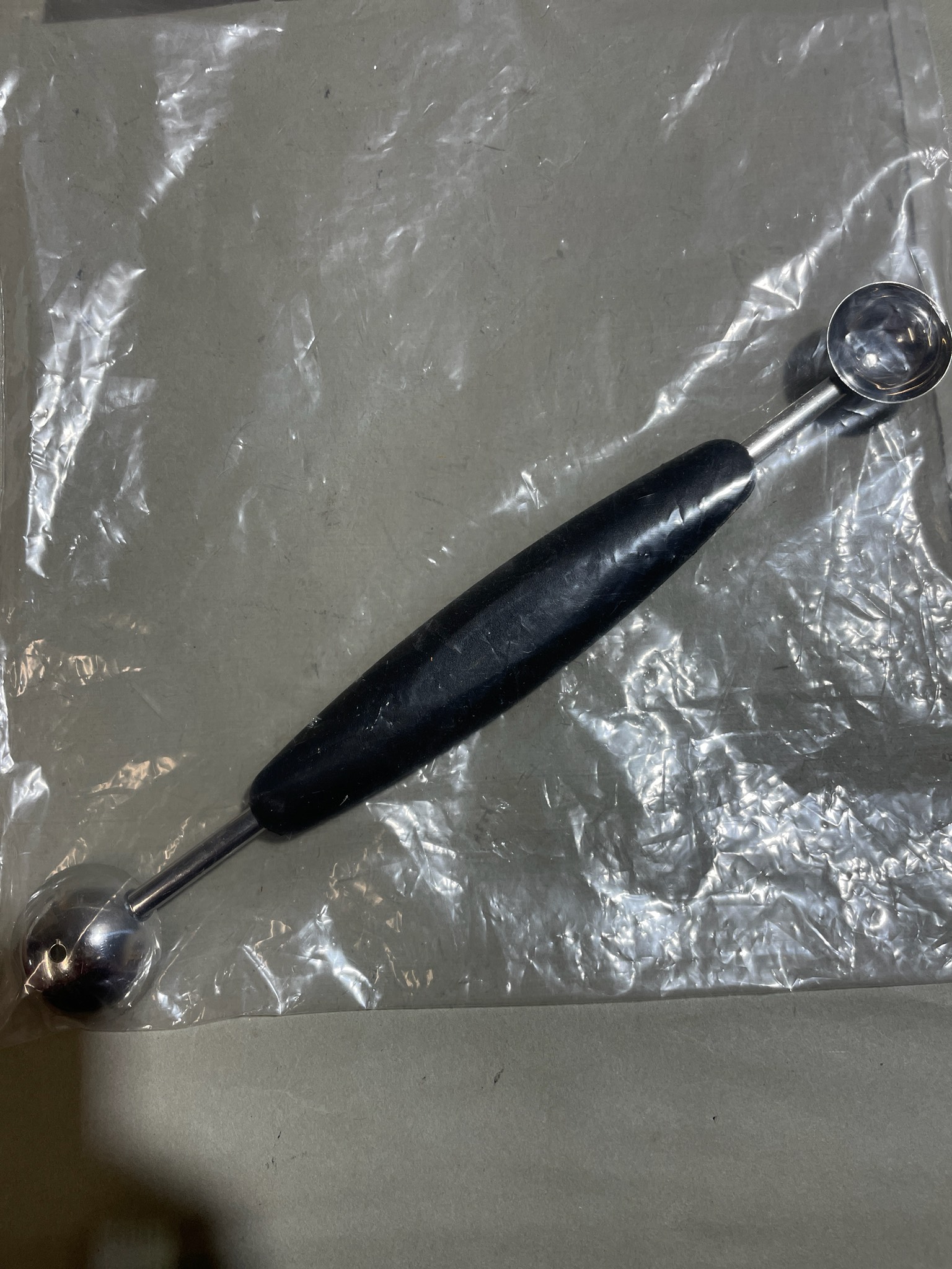 Black Double Ended Kitchen Scoop