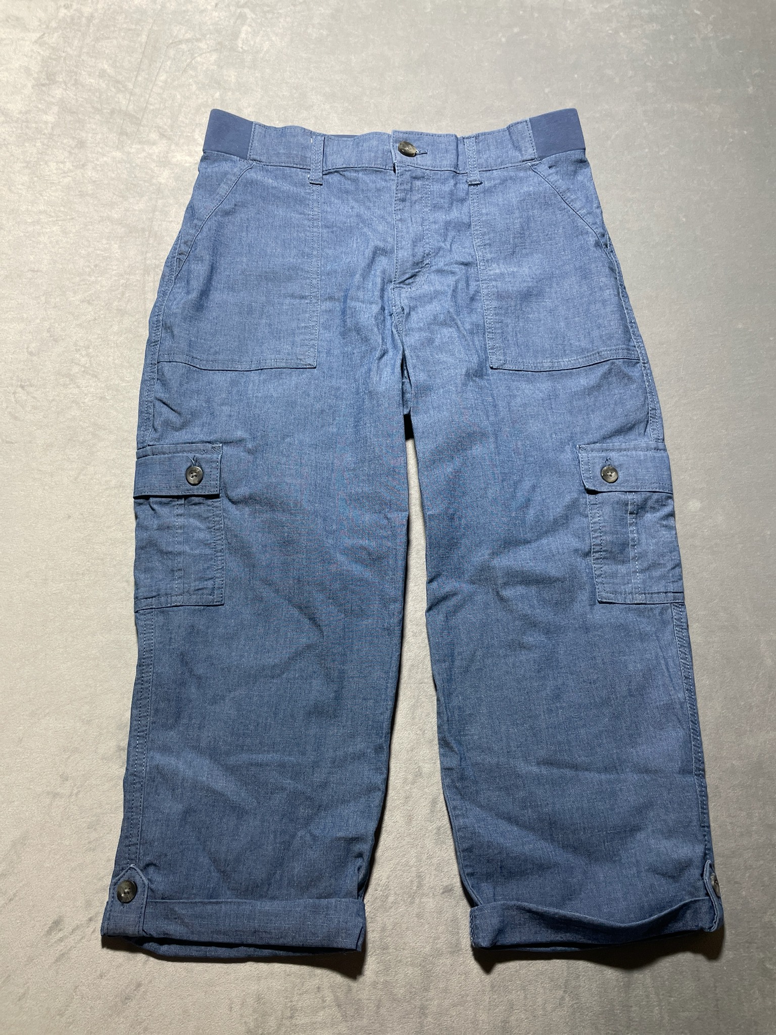 Lee Blue Cotton Cargo Pants Size 11/12