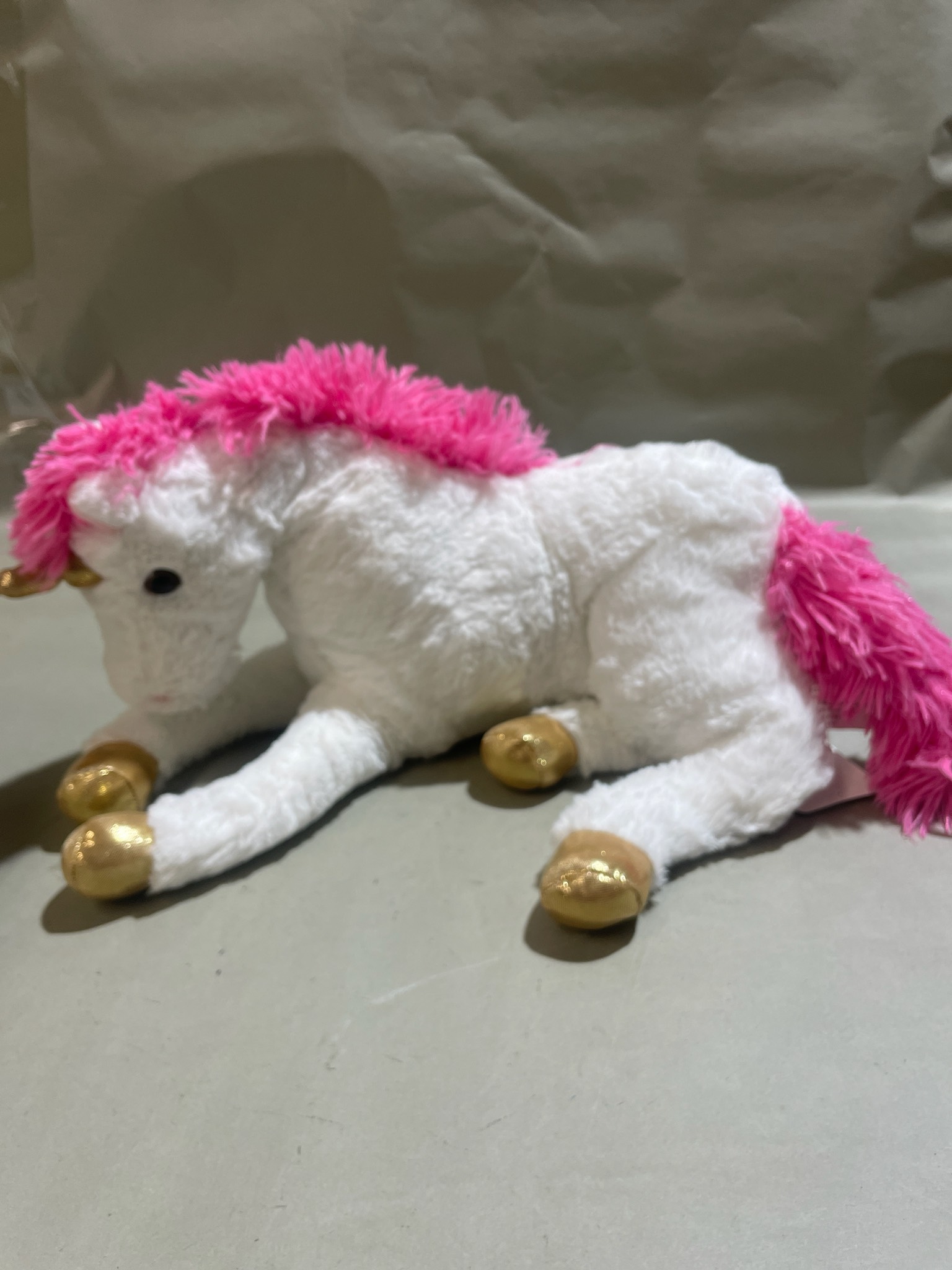Soffa International Corp. White Pink Mane Unicorn Plush