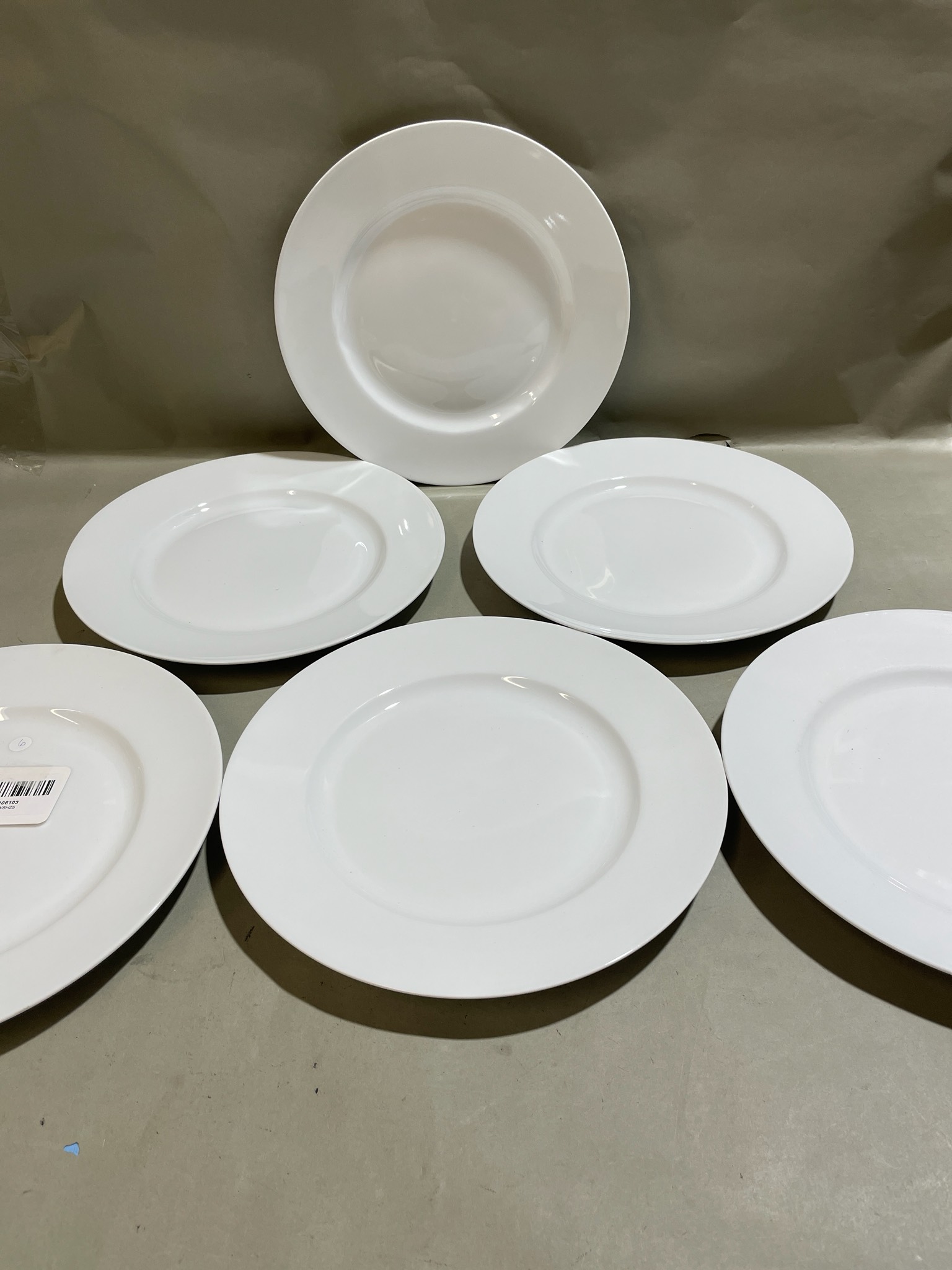 Pier 1 Imports White Porcelain Plate Set