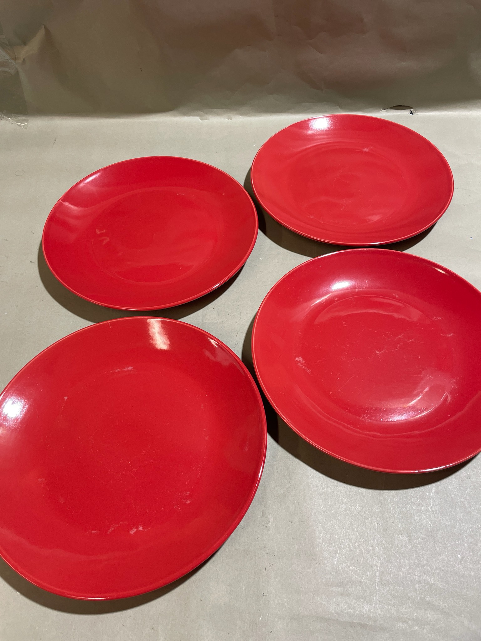 Royal Norfolk Red Set of Four Plates