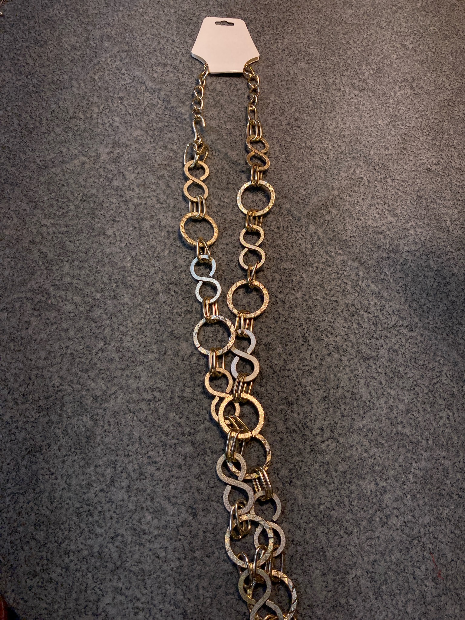 Gold Tone Link Necklace