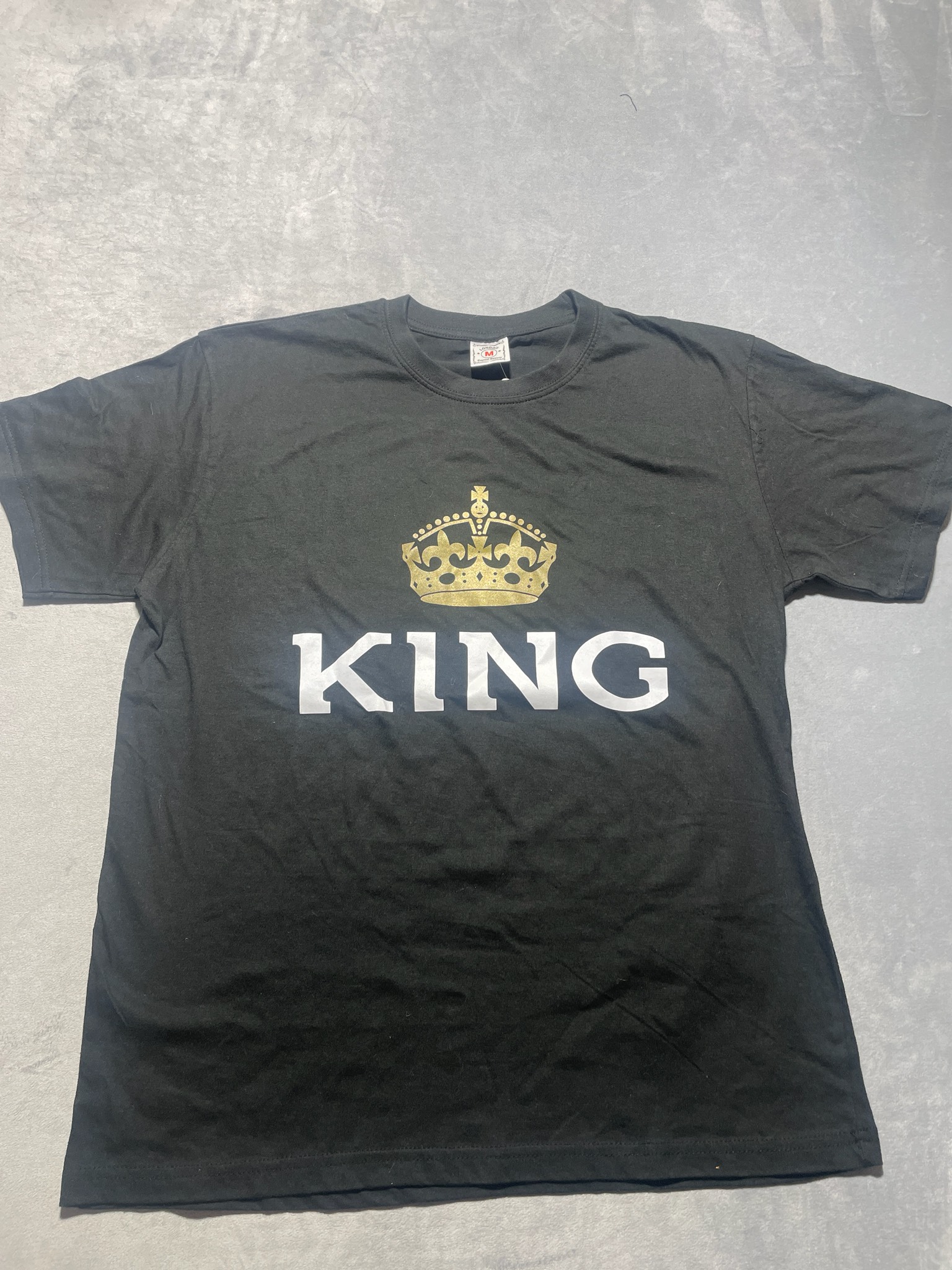 Black Graphic T-Shirt Size M