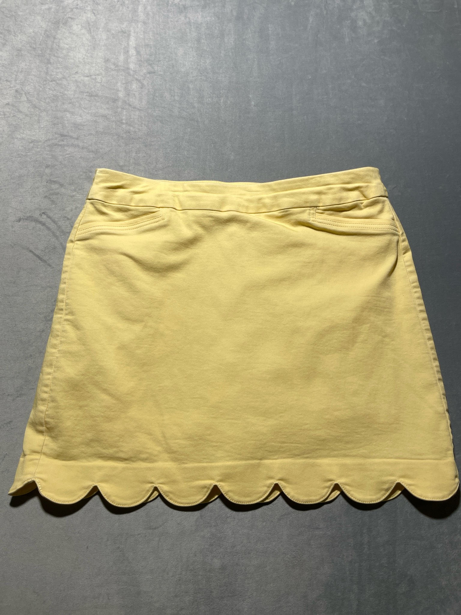 Croft & Barrow Yellow Stretch Skort Size 14 Regular
