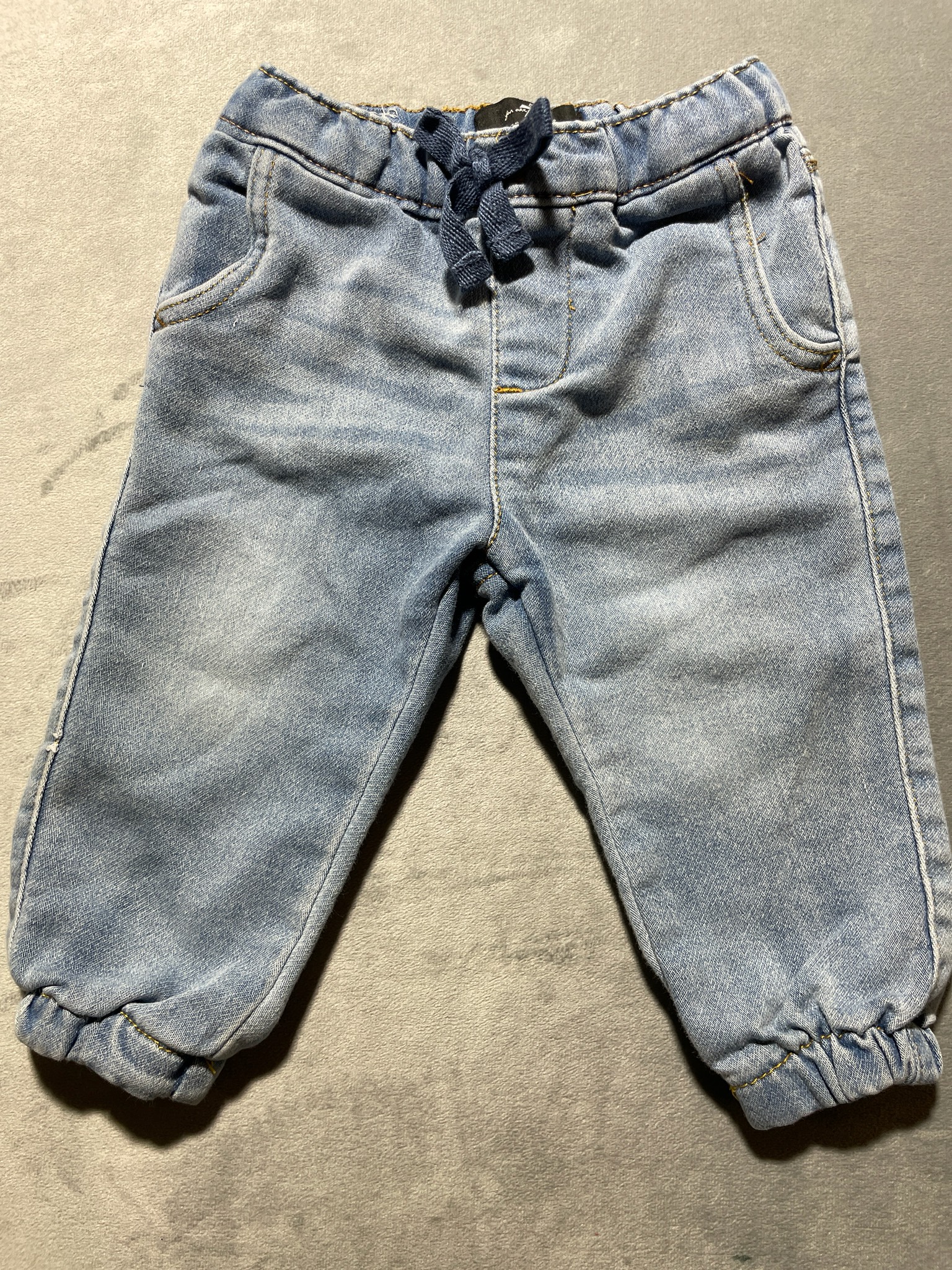 7 For All Mankind Light Blue Denim Jogger Pants Size 12M