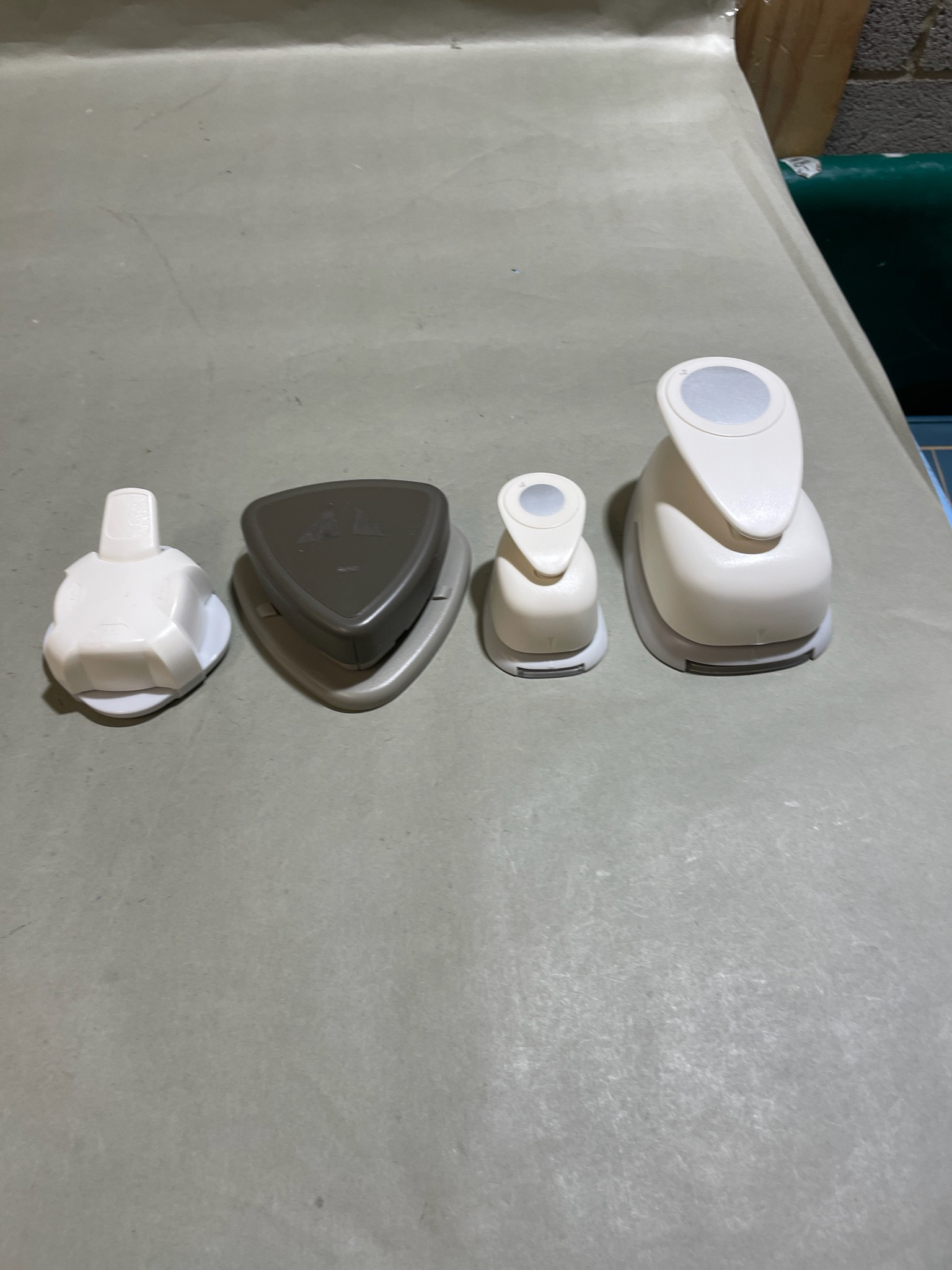 White and Gray Assorted Paper Punch Set