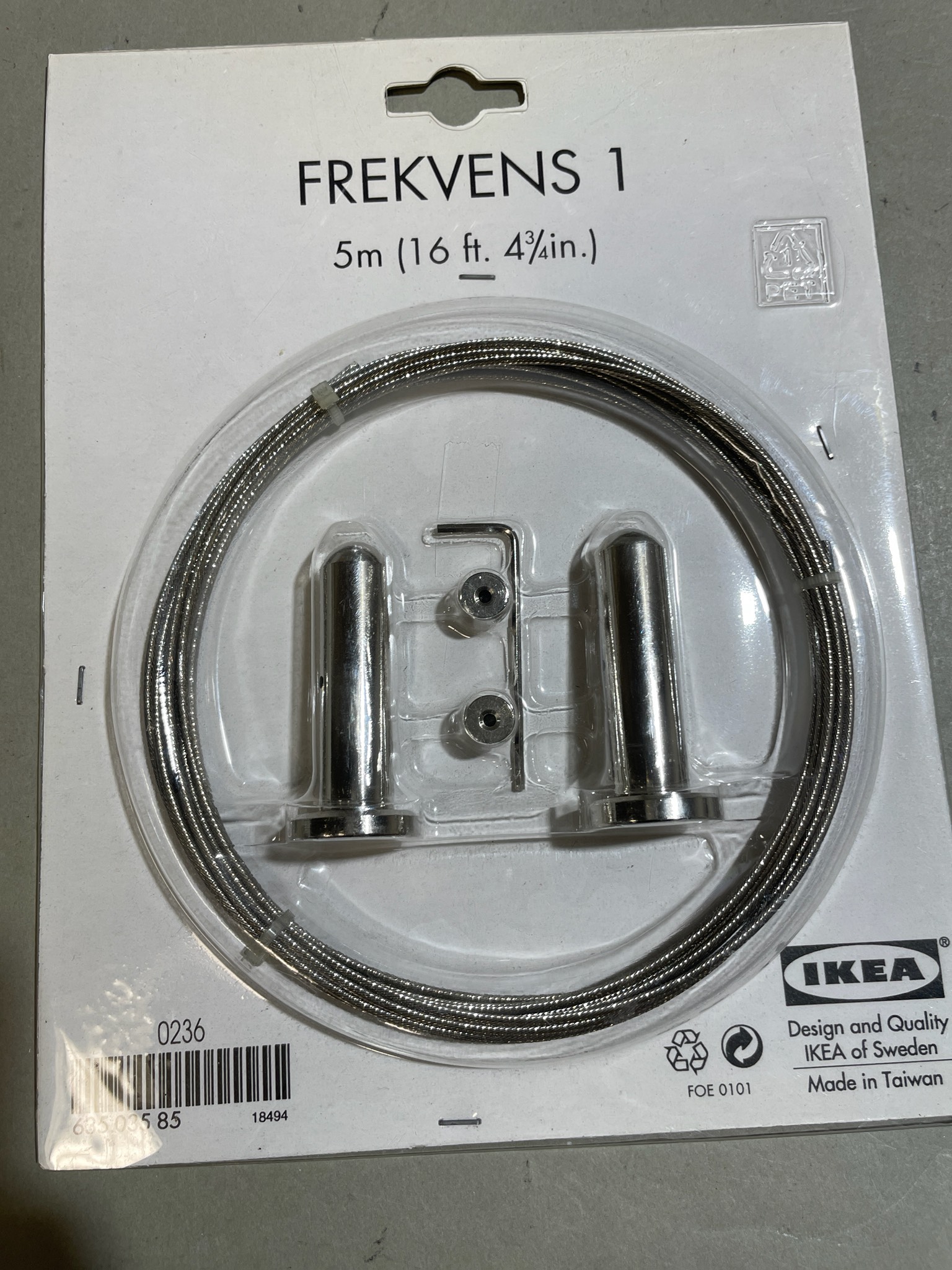 IKEA Silver Picture Hanging Kit Size 5 m