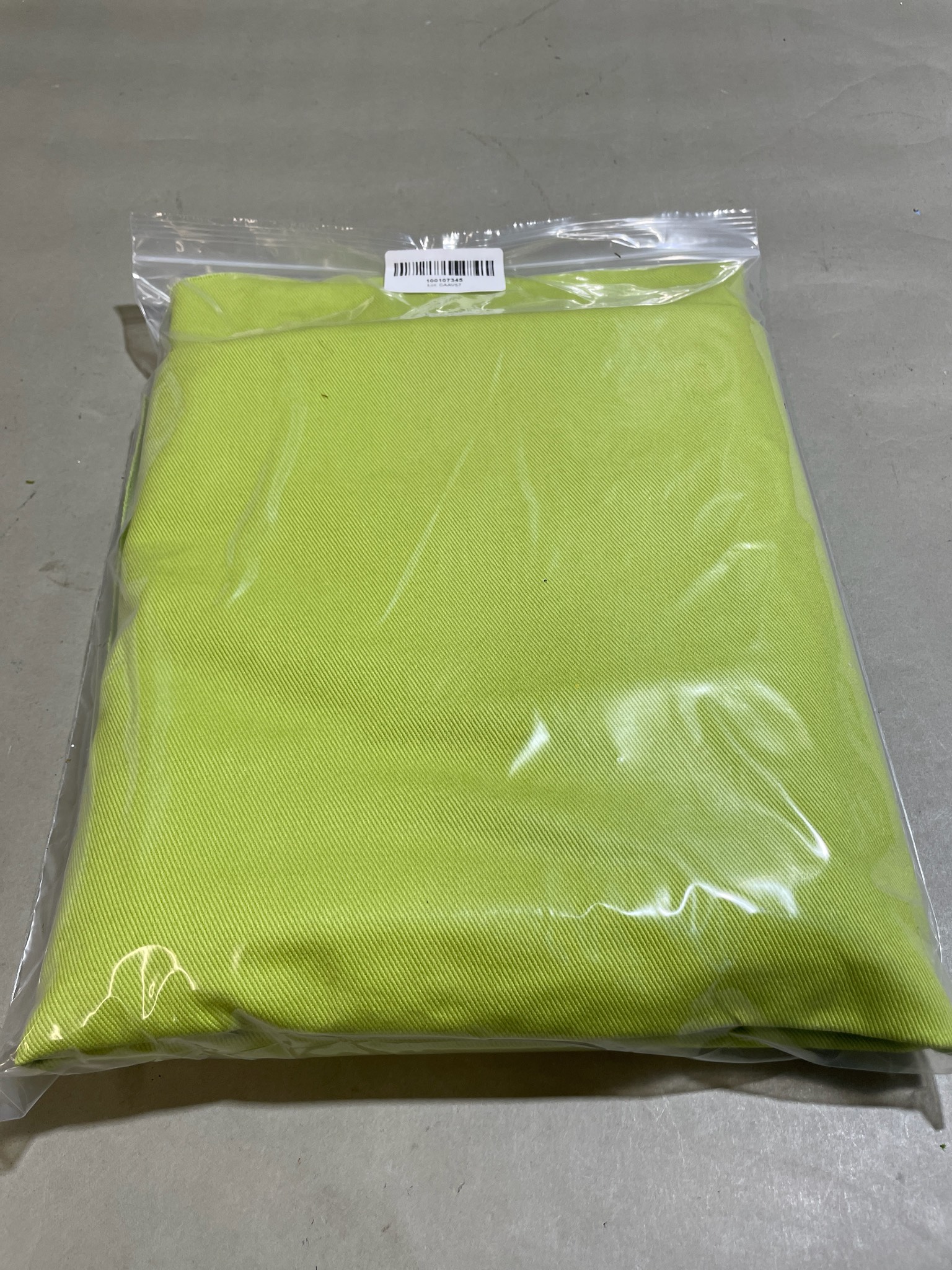 Chartreuse Twill Fabric Panel