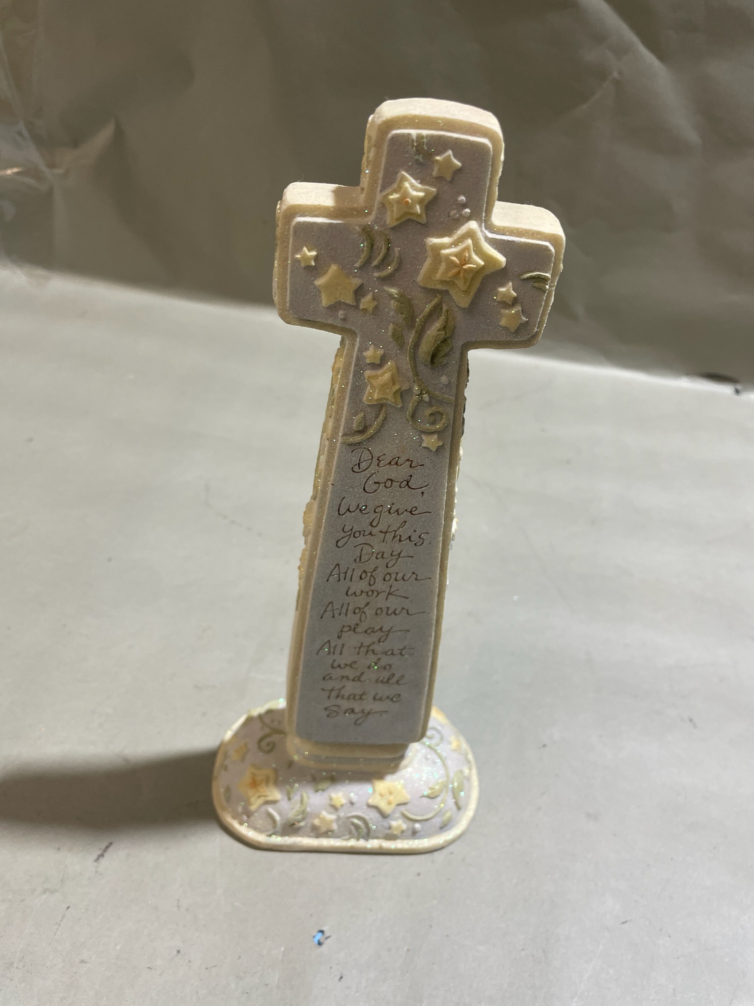 Cream Celestial Decorative Cross