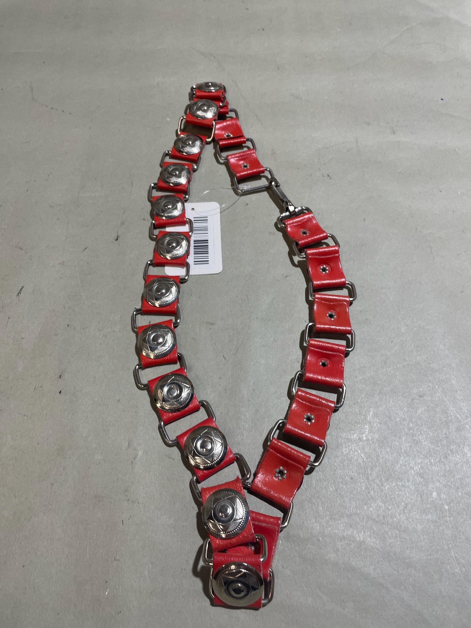 Red Segmented Decorative Belt