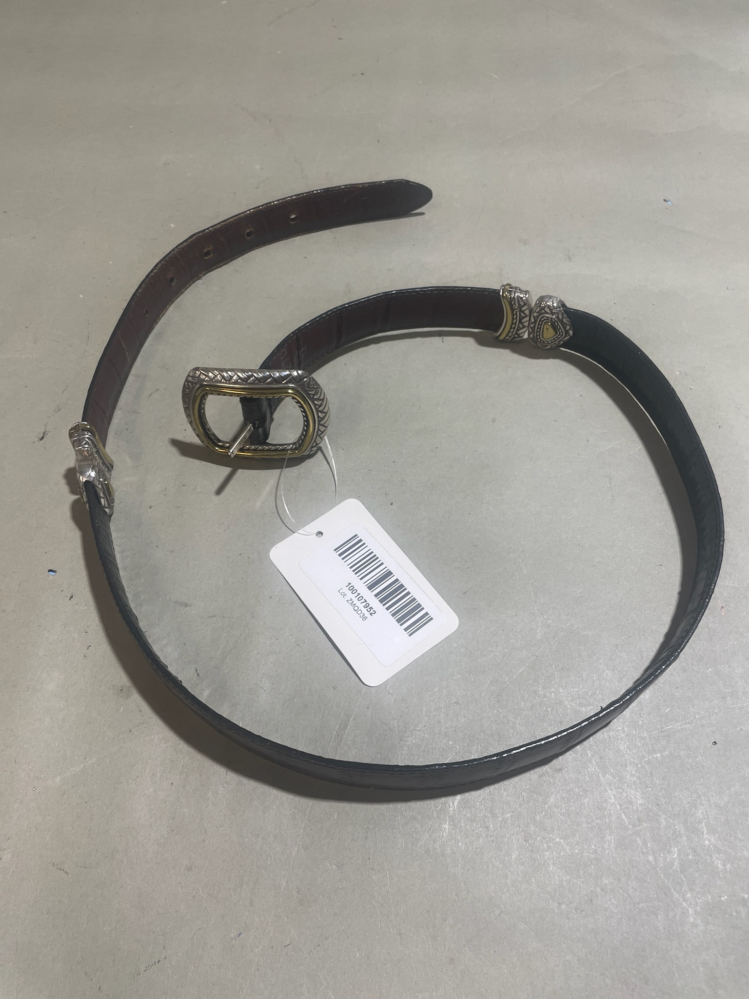 VTG Black Embossed Belt