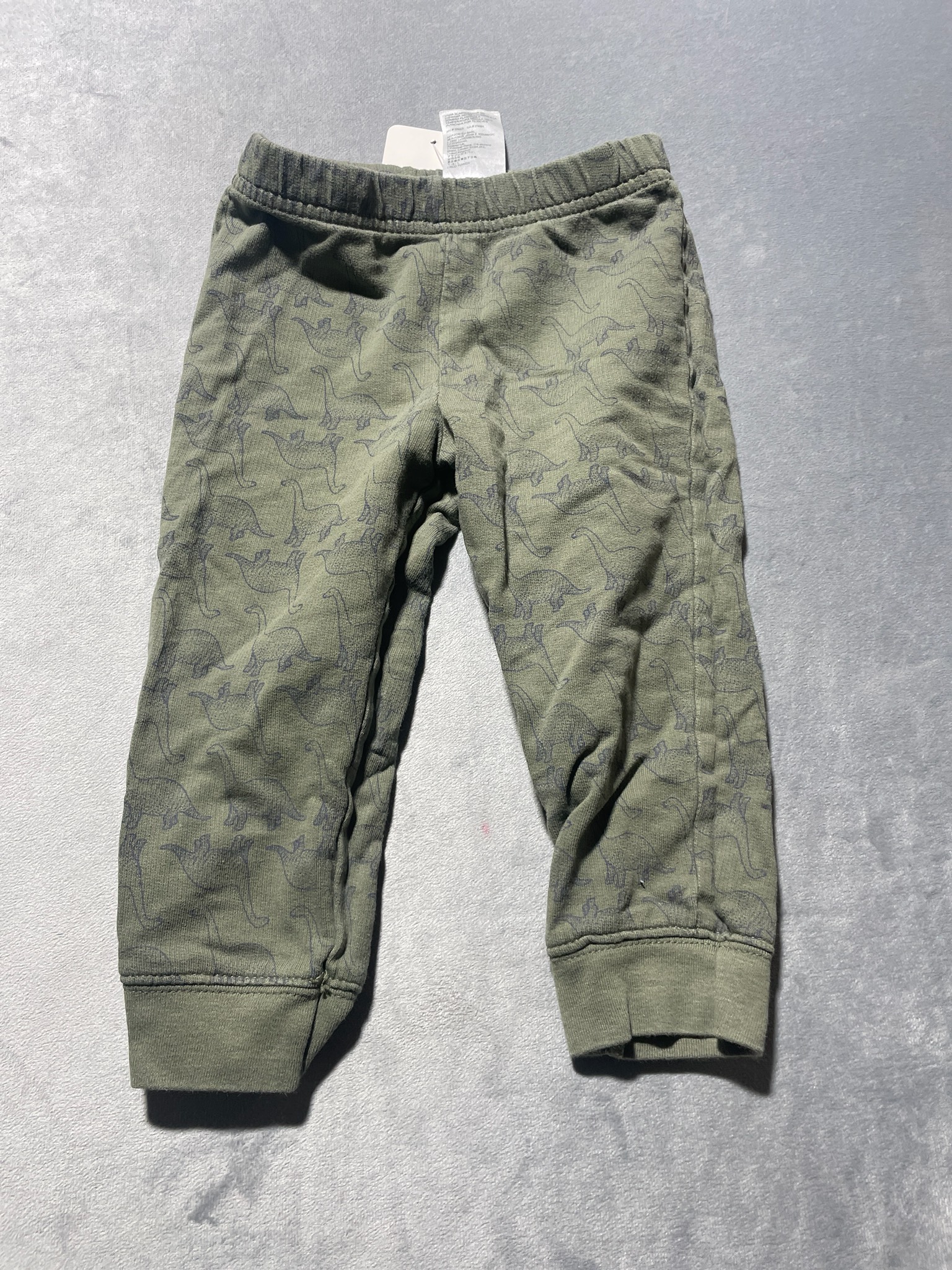 Simple Joys by Carter's Olive Green Printed Knit Pants Size 18M