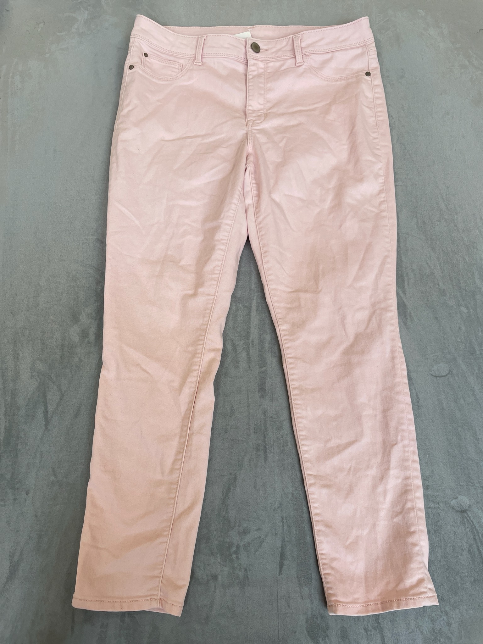 Time and Tru Light Pink Cotton Blend Pants Size 14