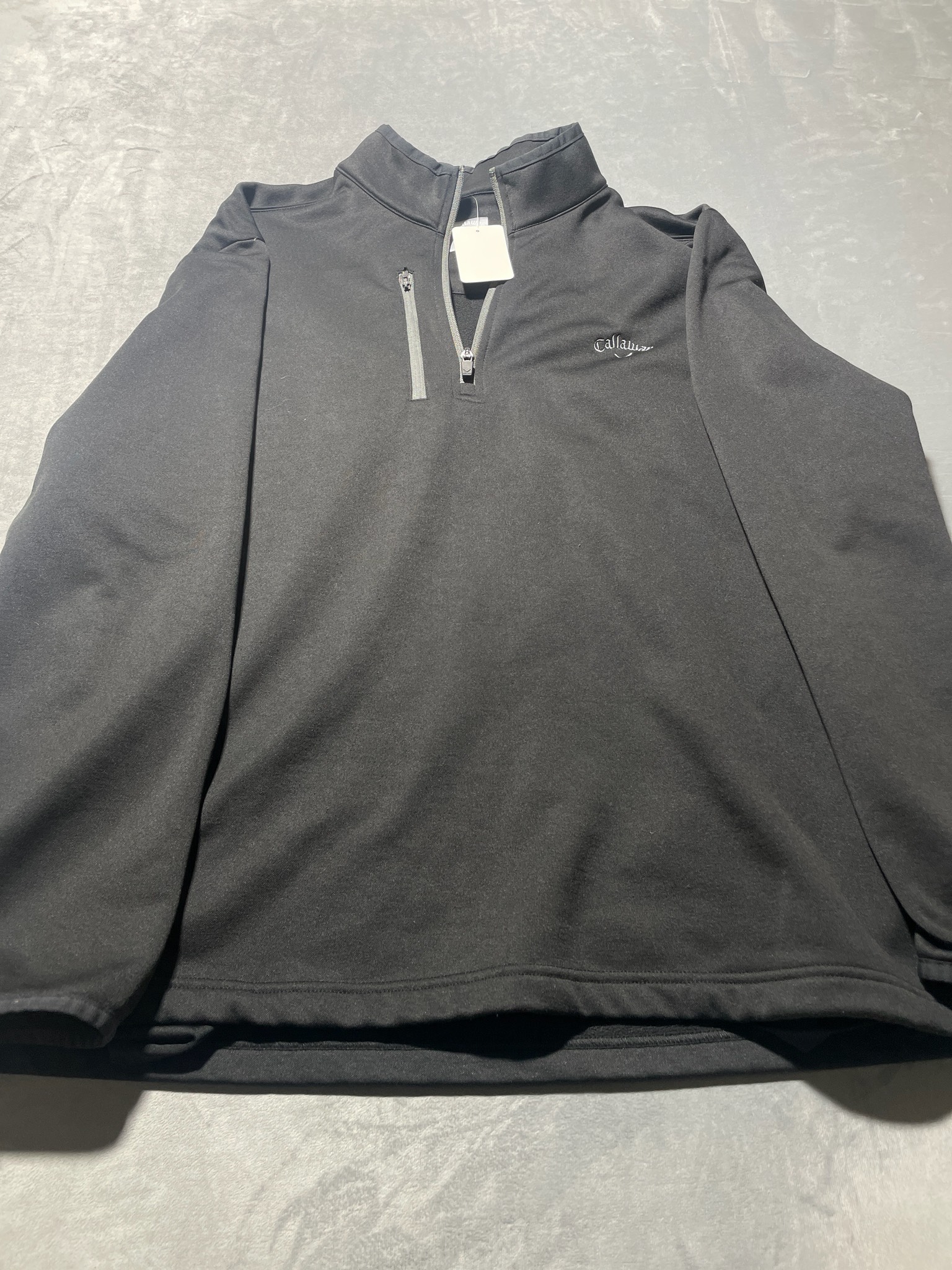 Callaway Dark Charcoal Quarter-Zip Pullover Size XL