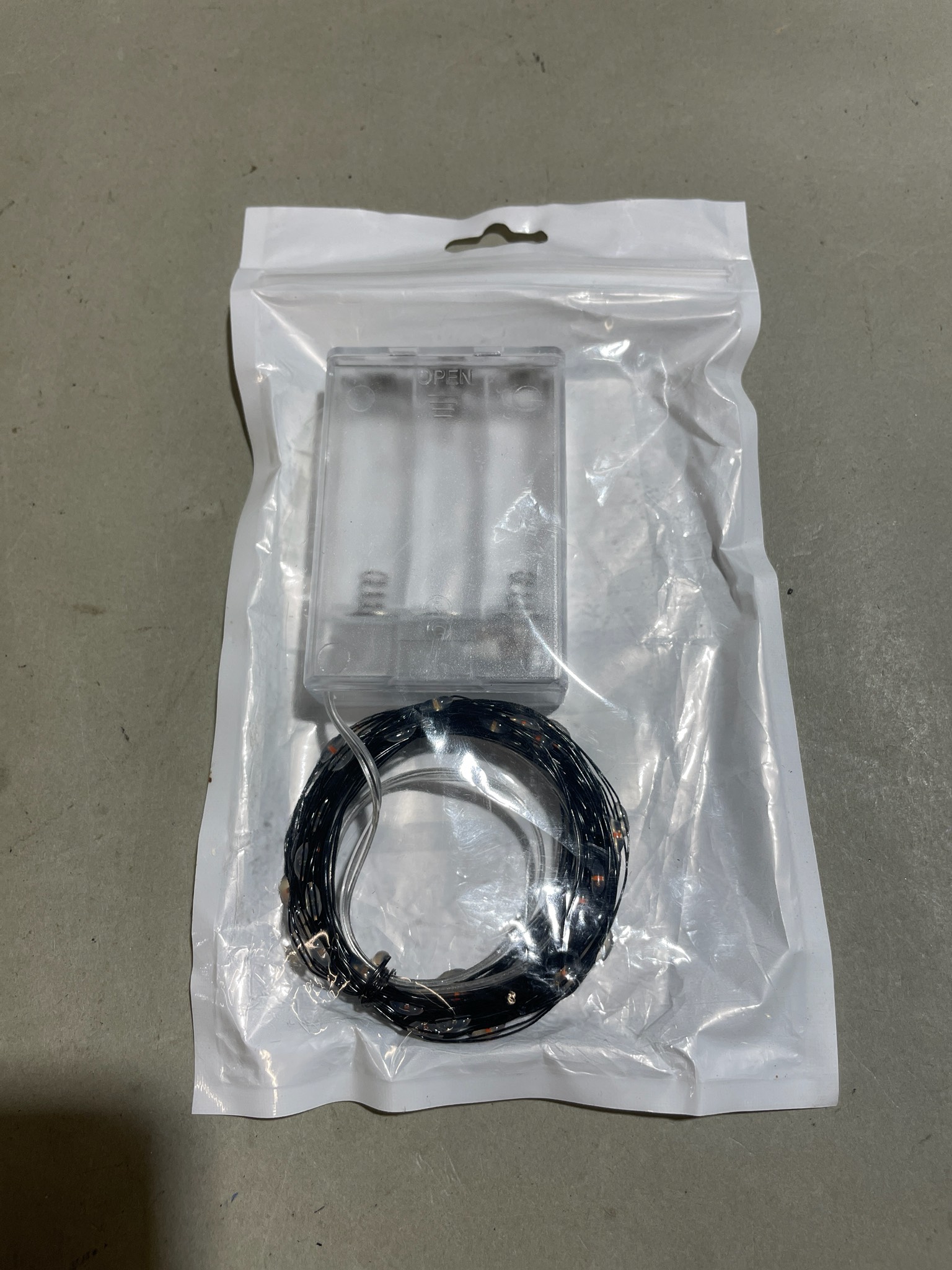 Black Wire LED String Lights