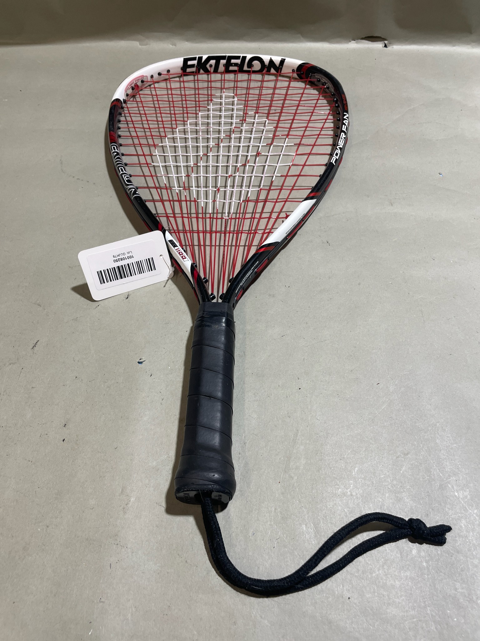 Ektelon Black Red and White Racquetball Racquet