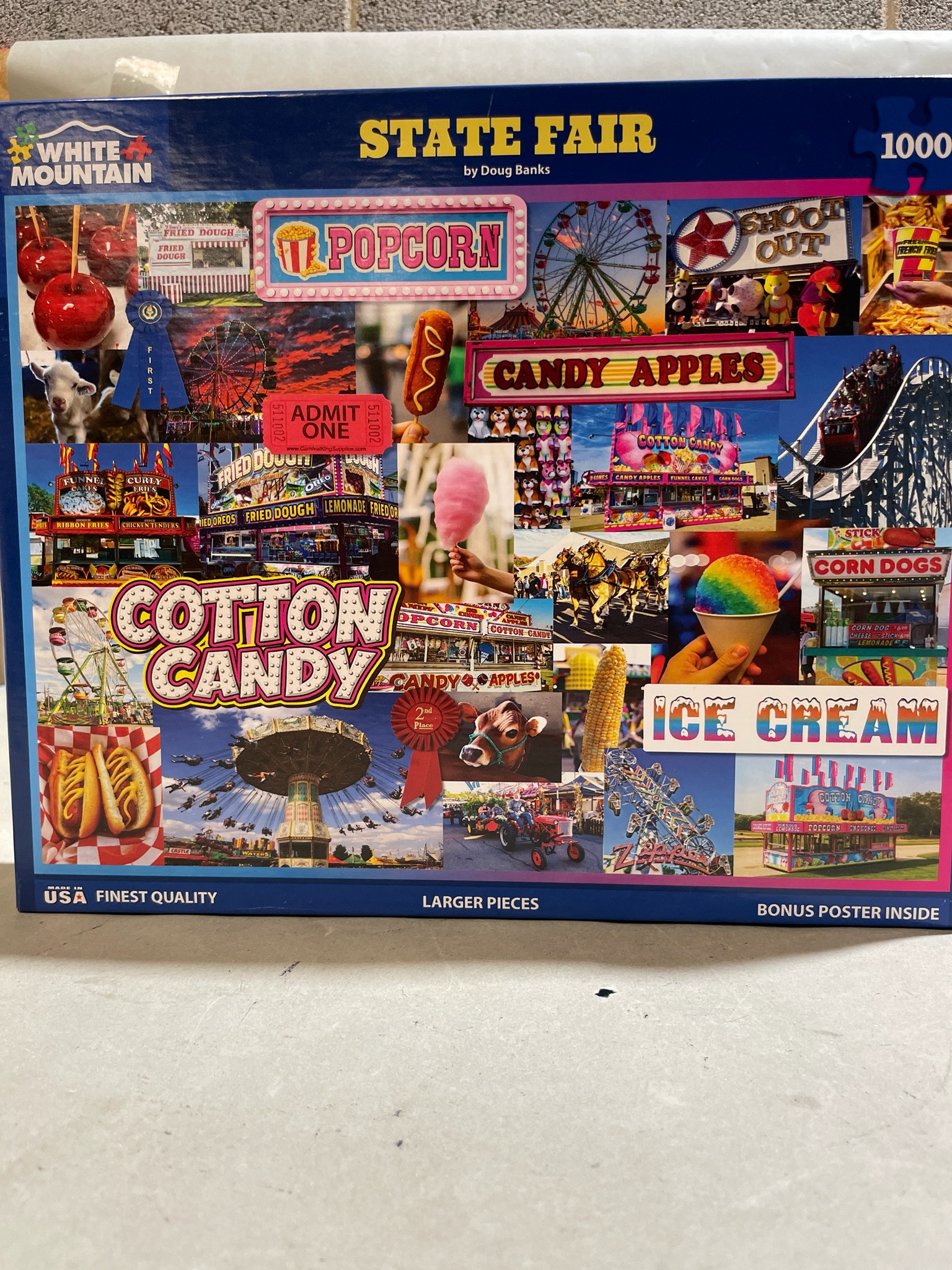 White Mountain Puzzles State Fair 1000 Piece Jigsaw Puzzle
