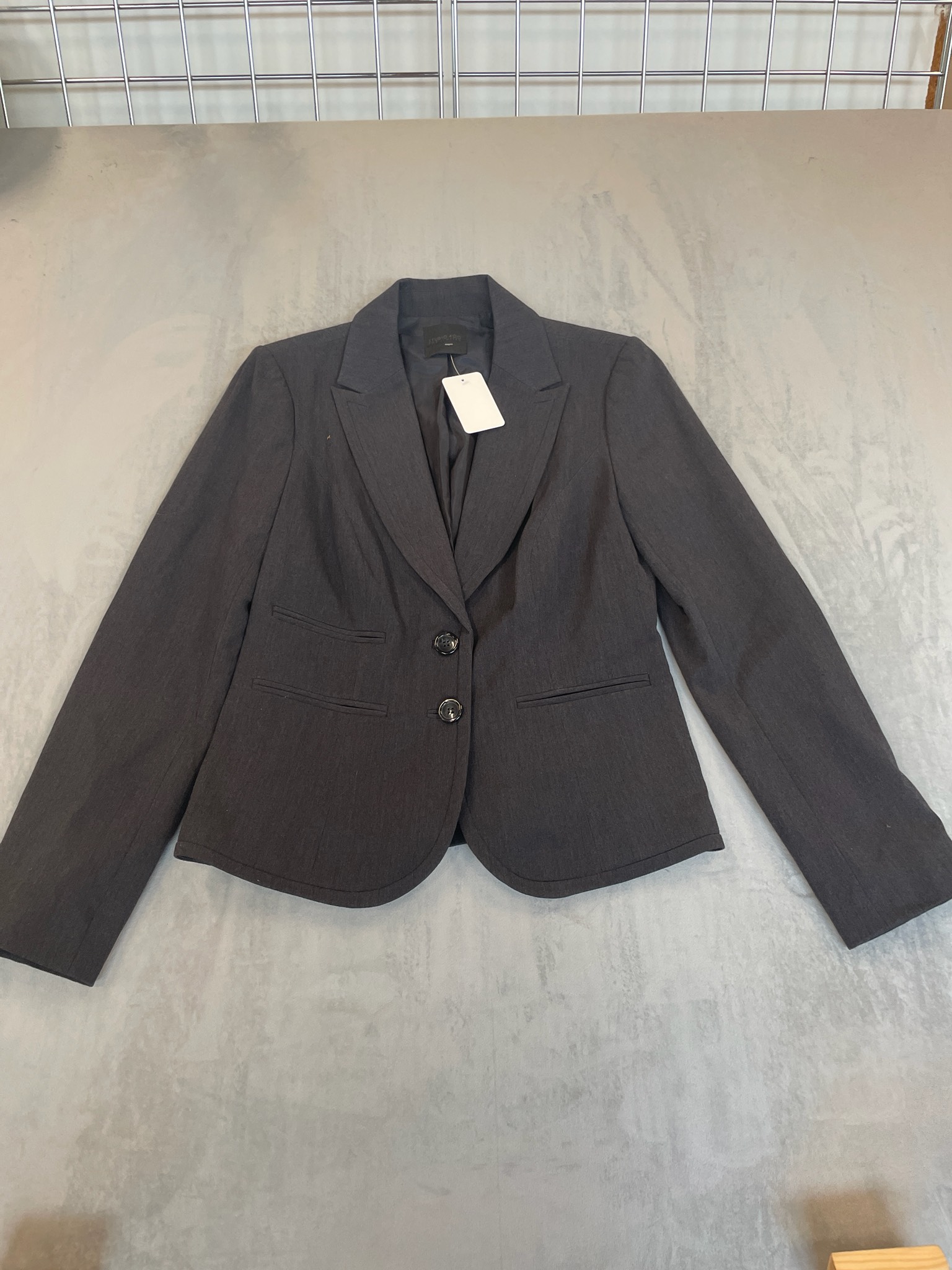 Studio 400 / The Limited Charcoal Tailored Blazer