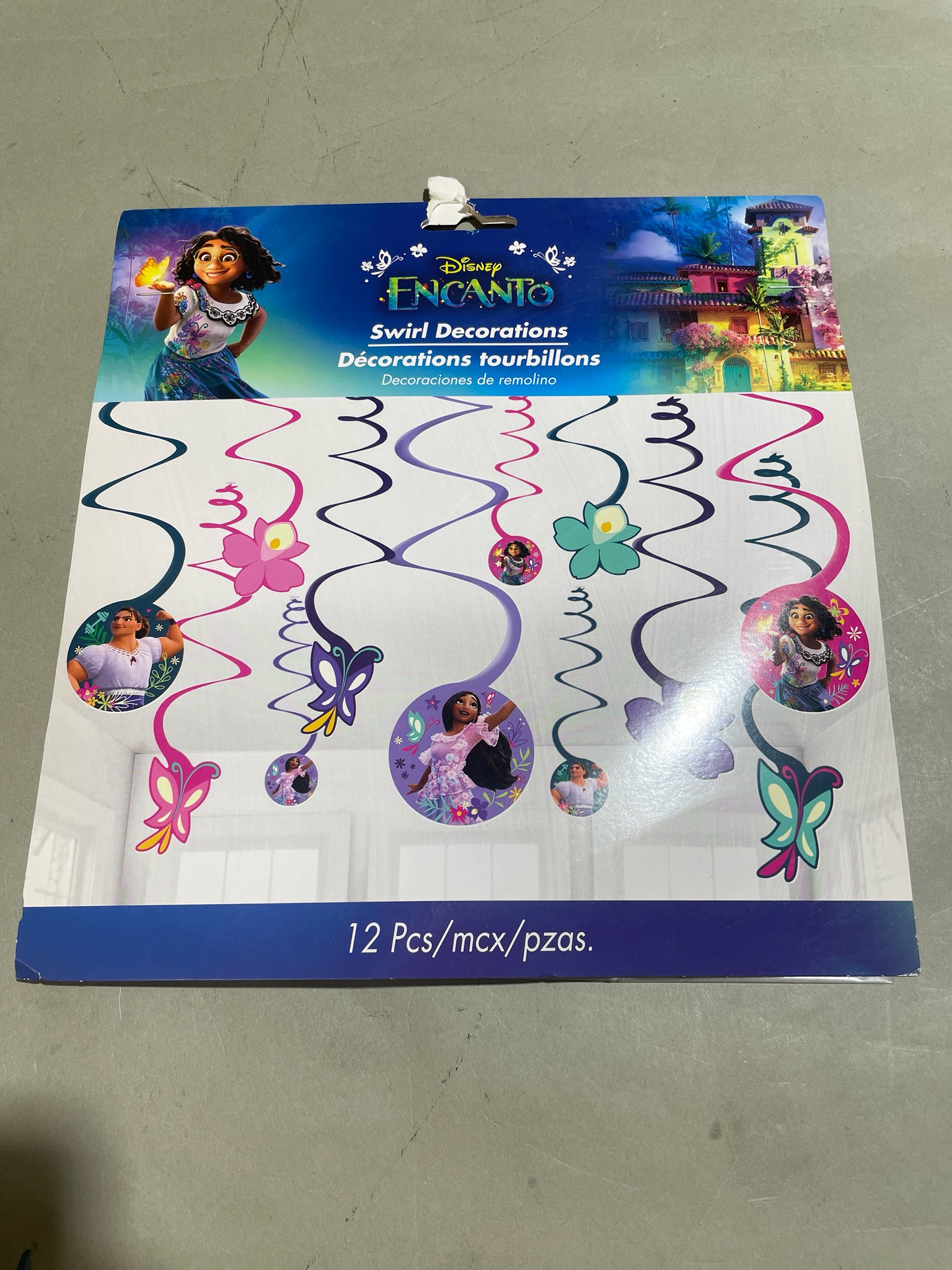 Disney Multicolor Hanging Swirl Decorations