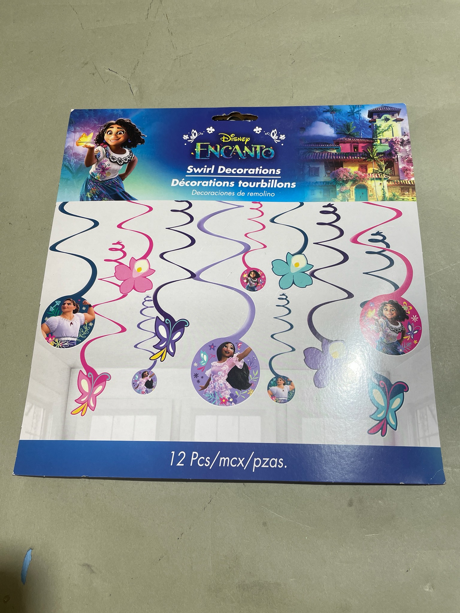 Disney Multicolor 12 Piece Encanto Swirl Decorations