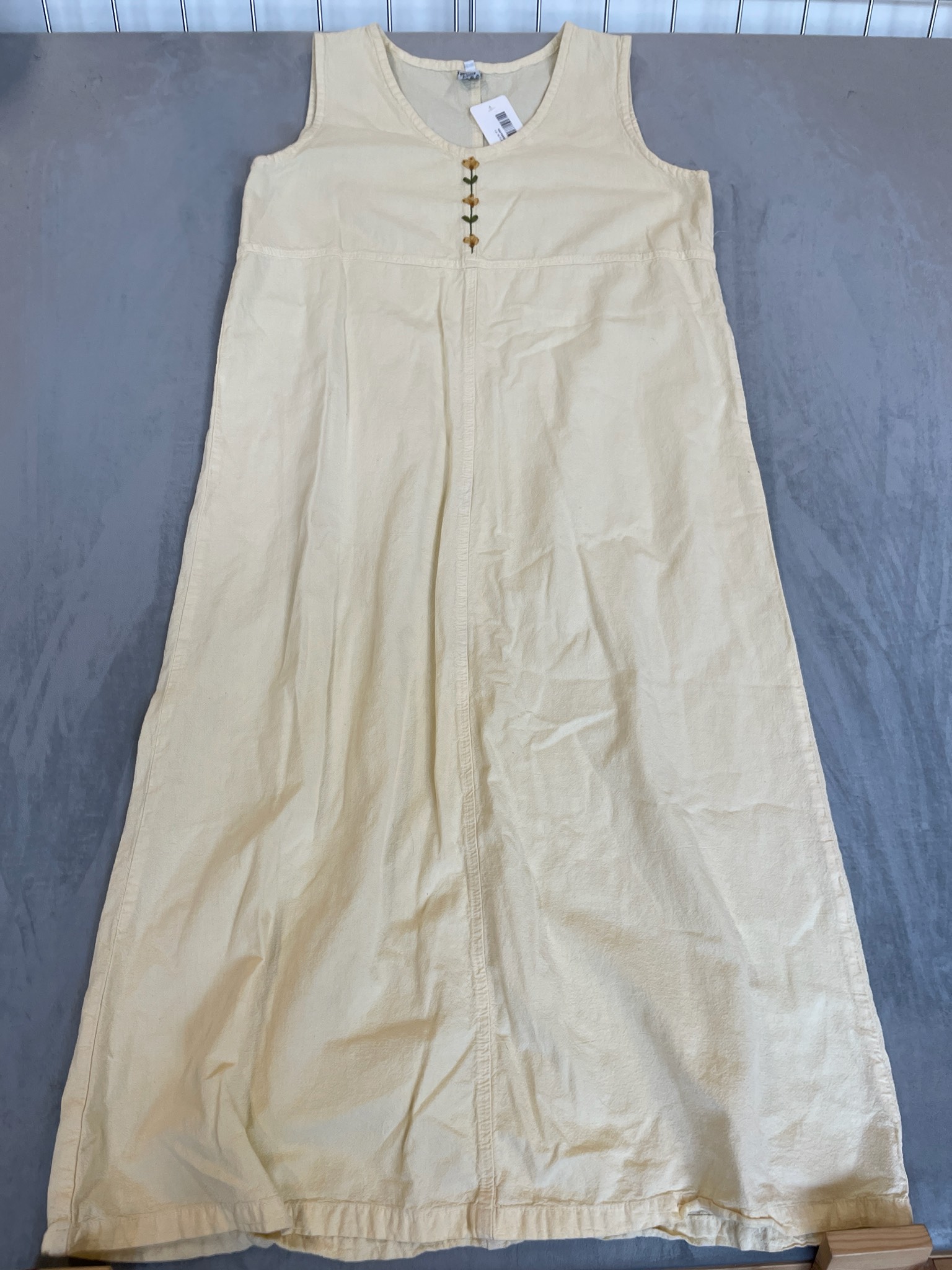Cream Sleeveless Maxi Dress