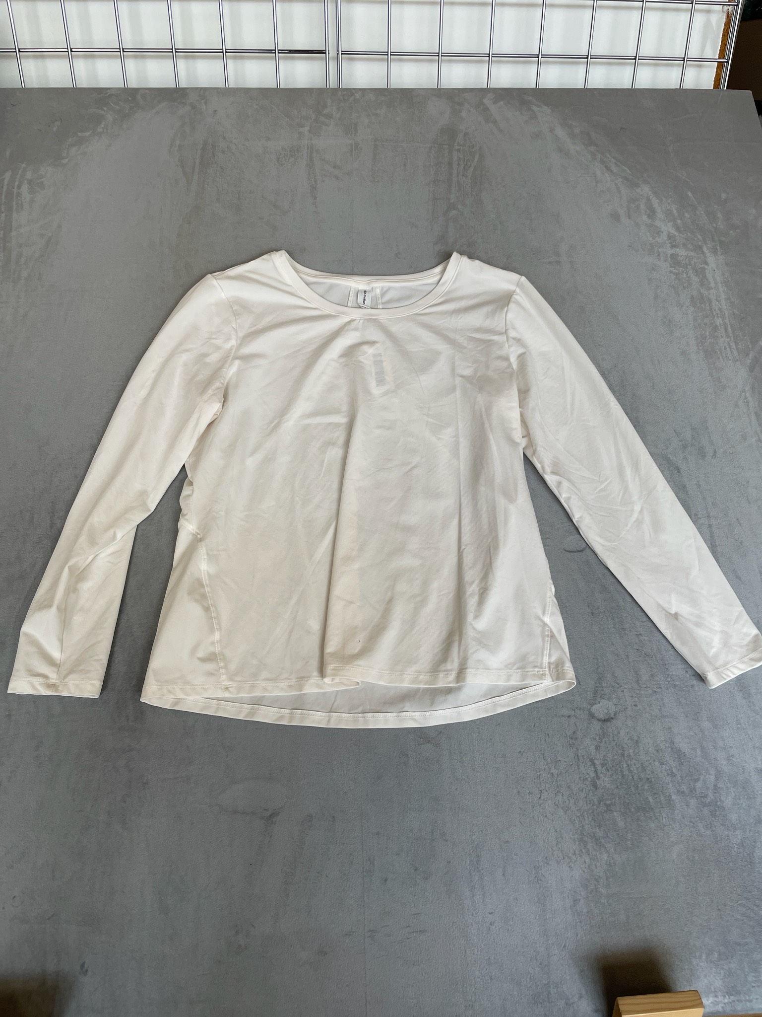 All in Motion Off White Knit Long Sleeve Top Size L