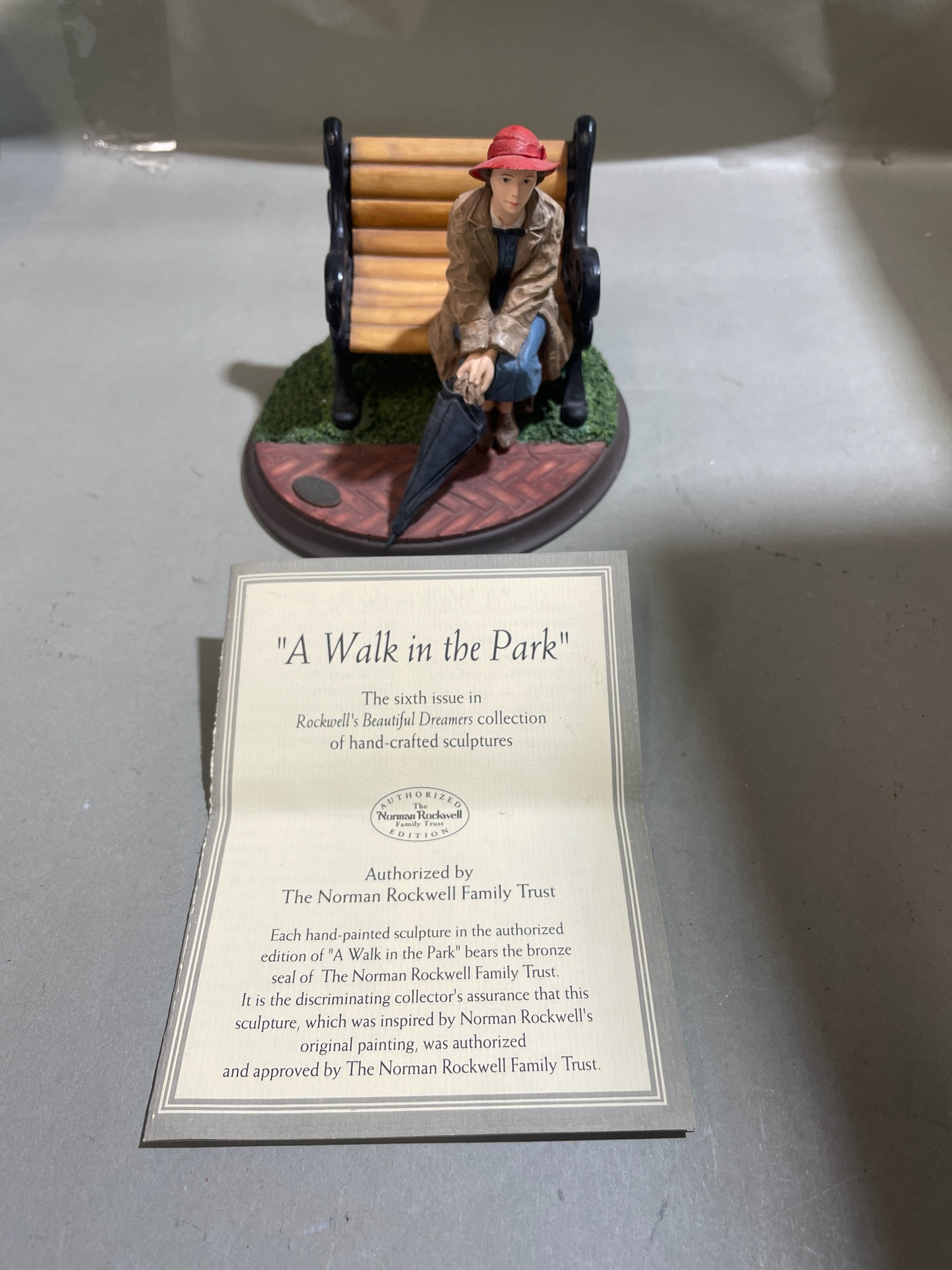 Rhodes Studios Brown Park Scene Figurine