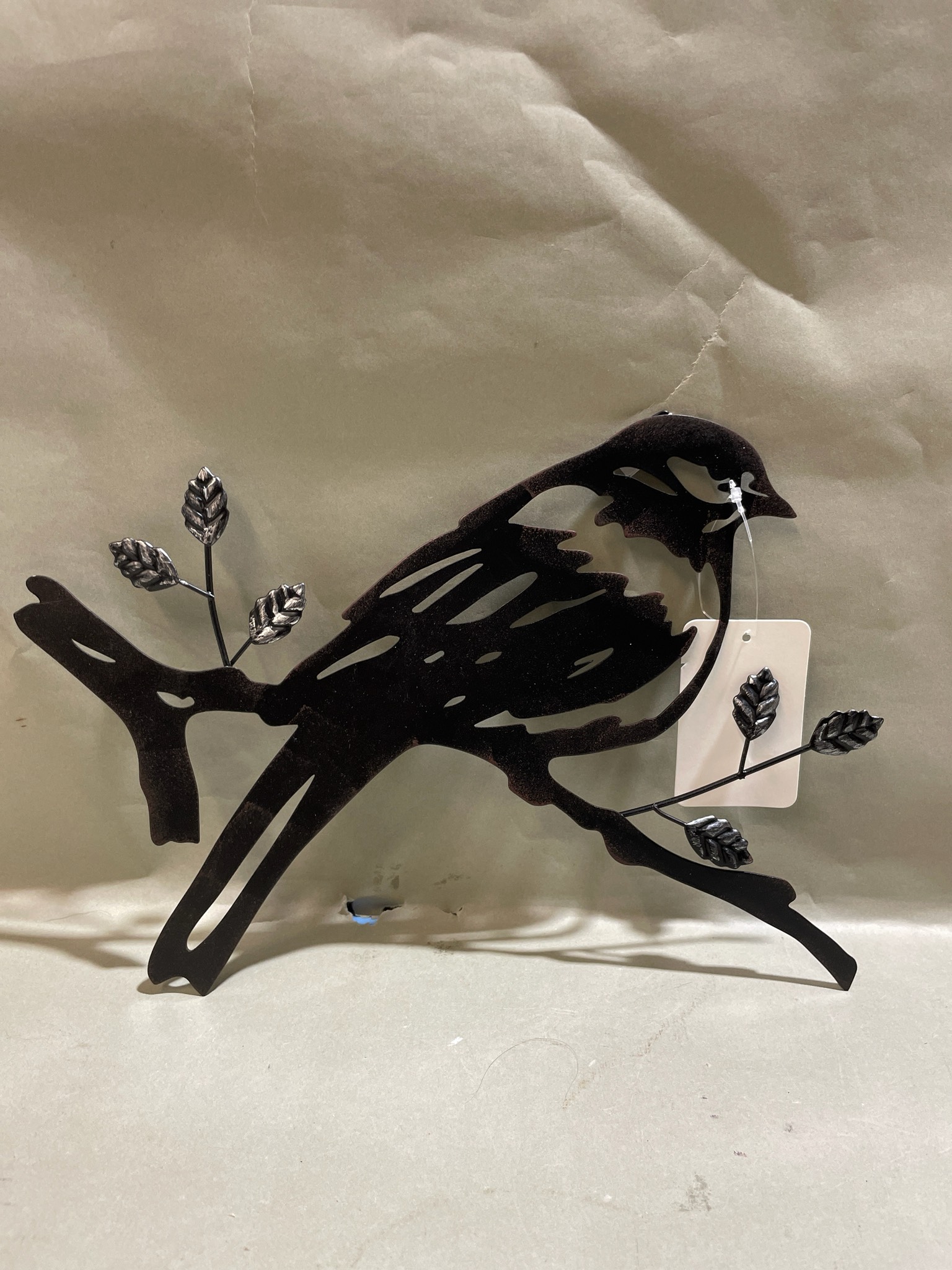 Black Metal Bird Wall Decor