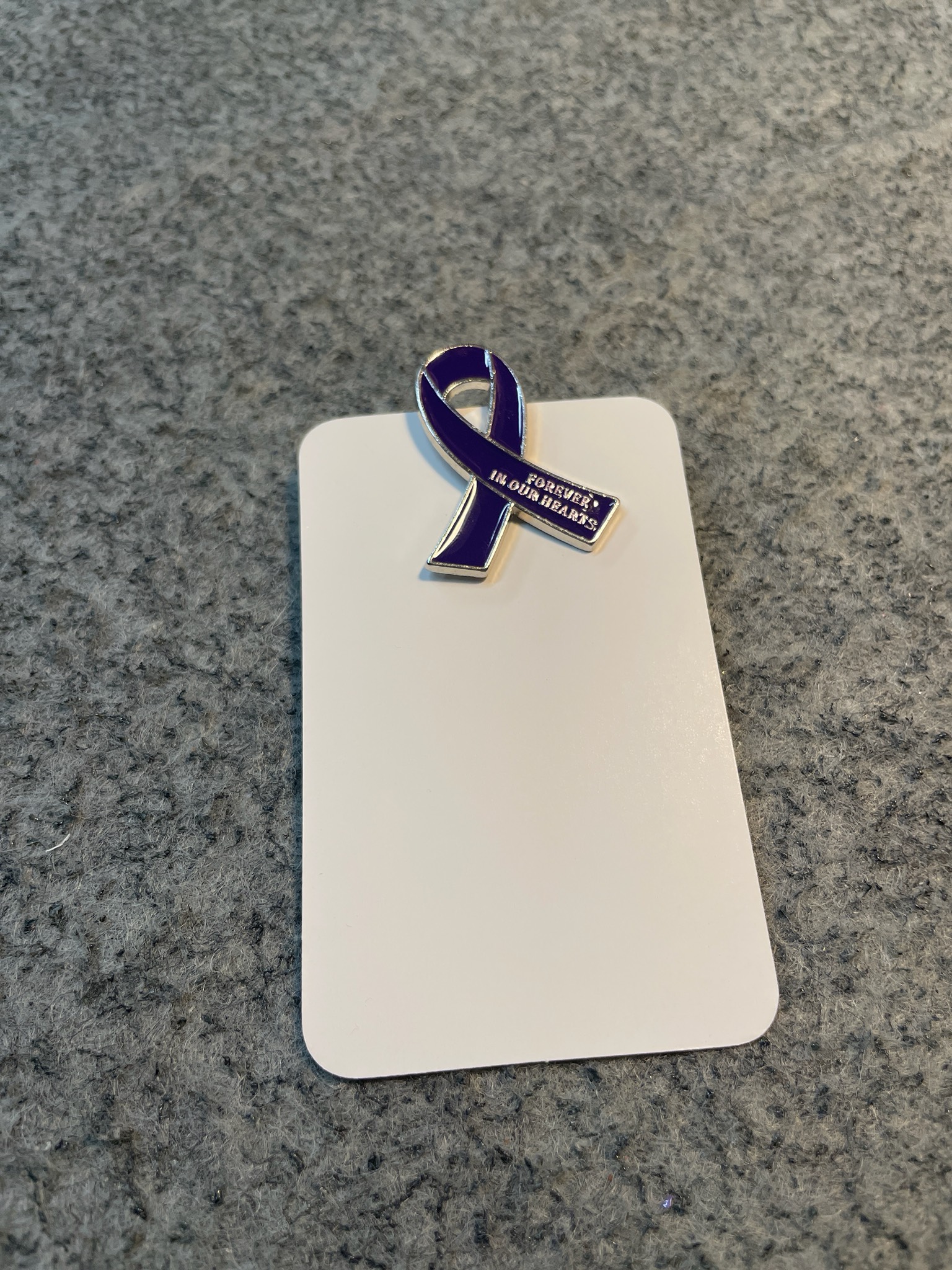 Purple Awareness Ribbon Lapel Pin