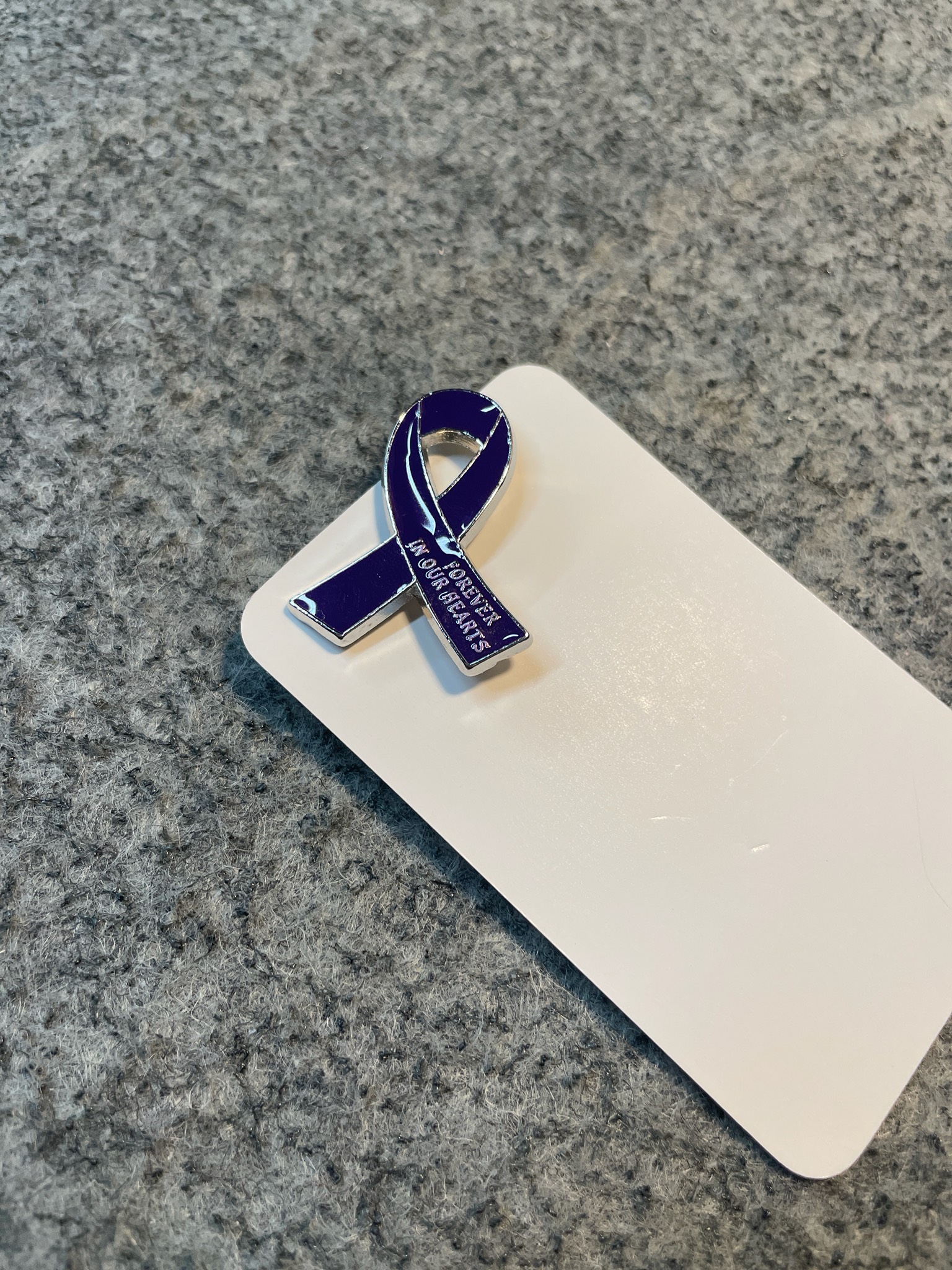 Purple Awareness Ribbon Lapel Pin