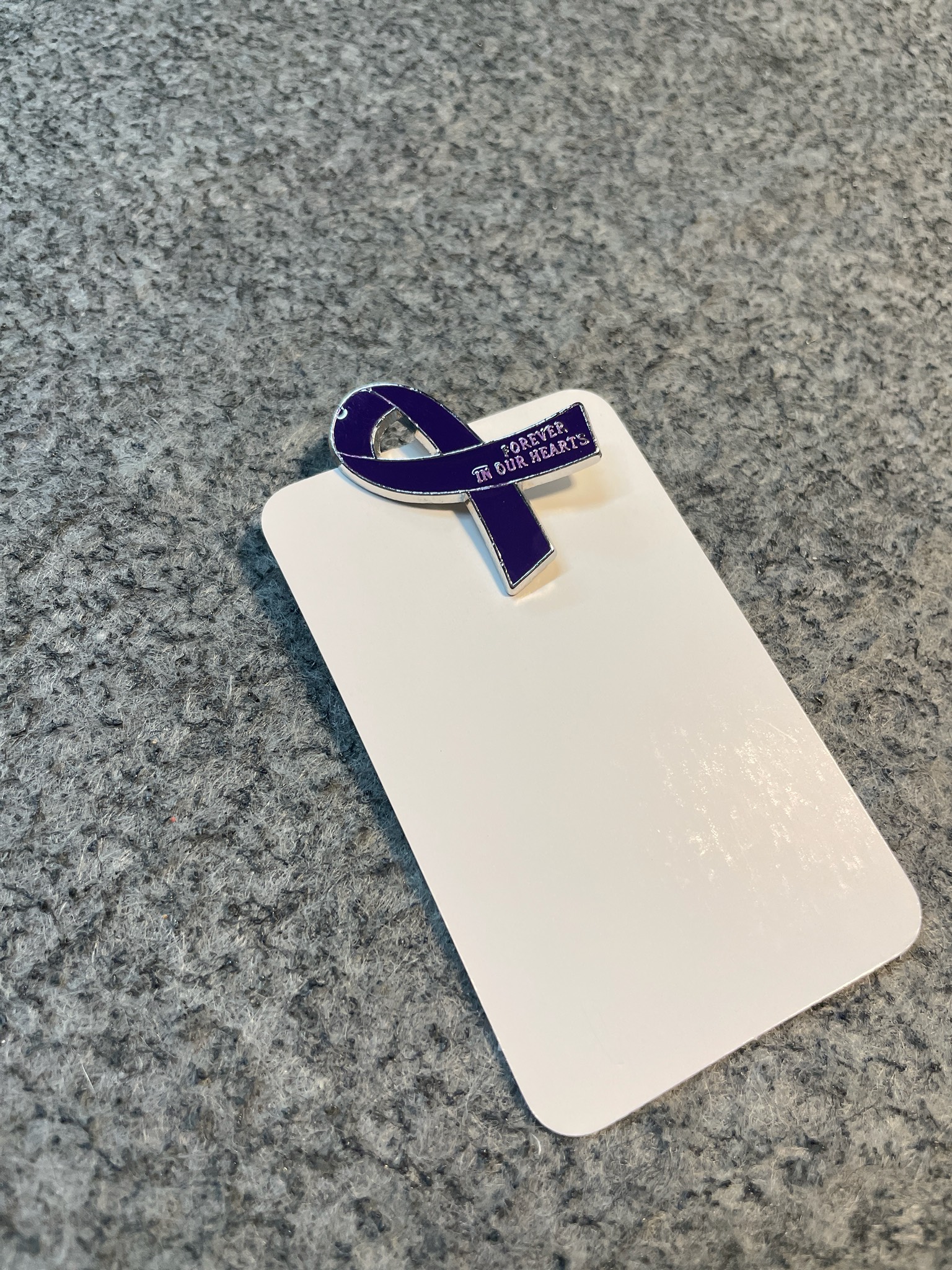 Purple Awareness Ribbon Pin
