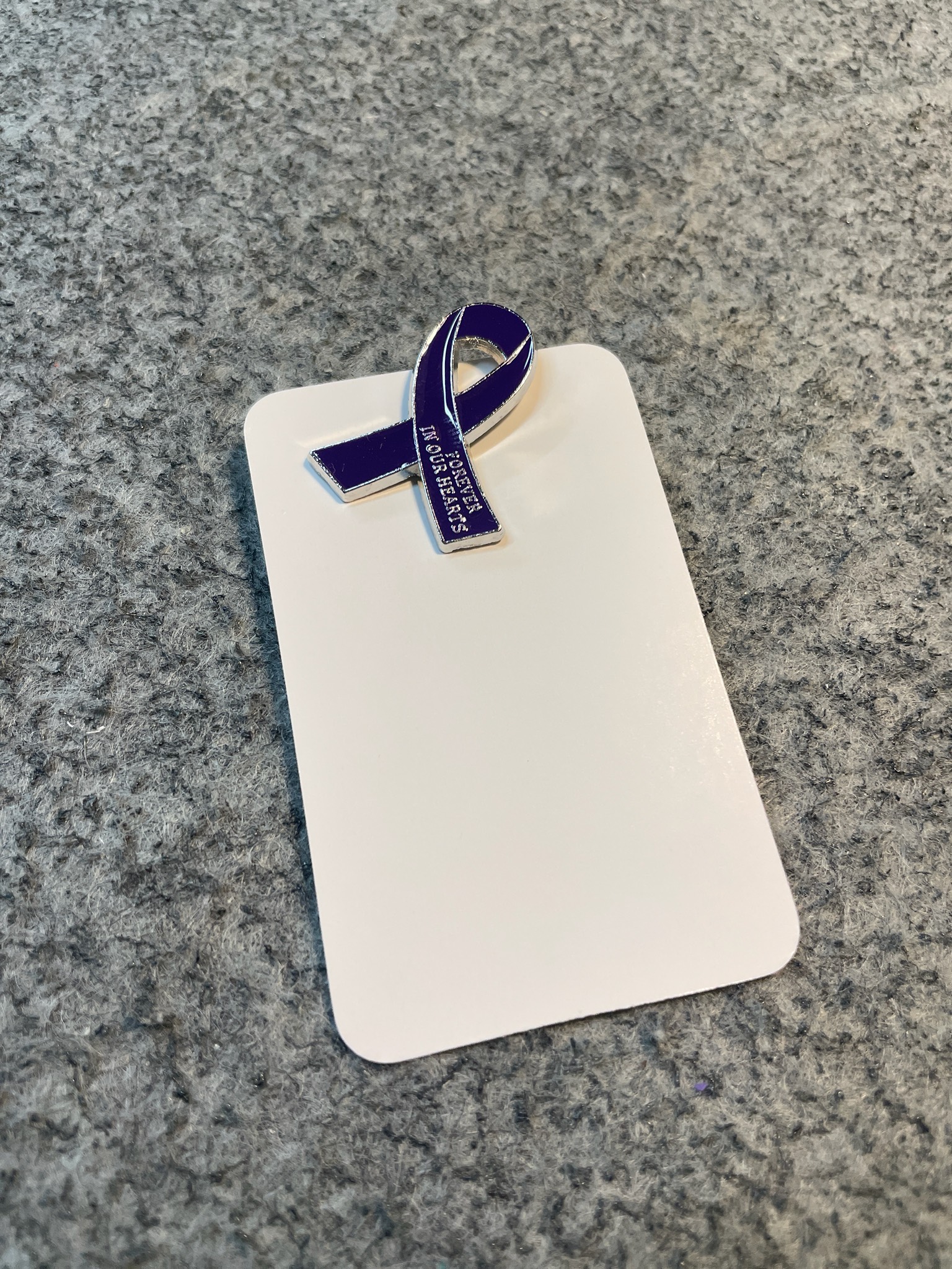 Purple Awareness Ribbon Lapel Pin