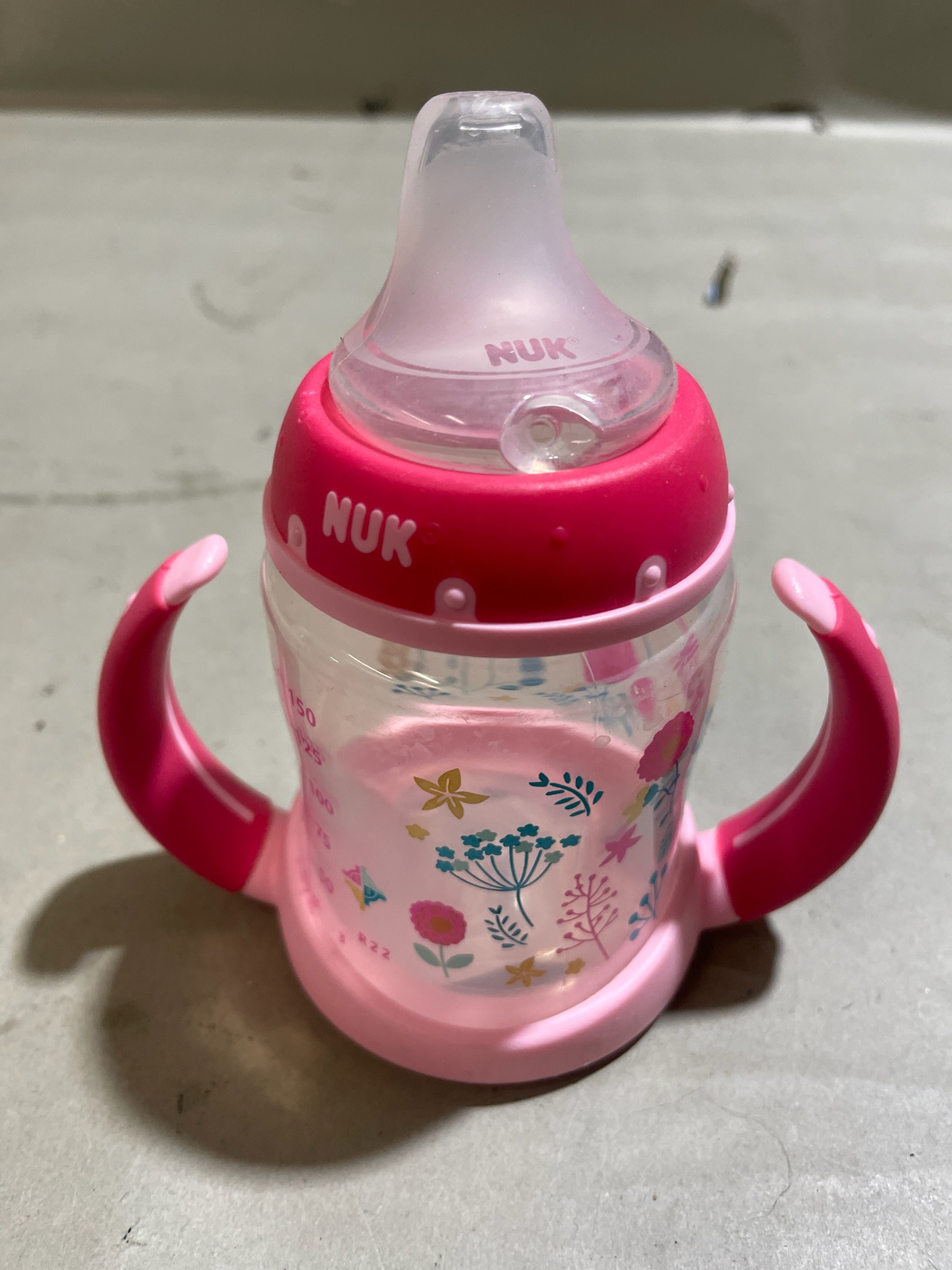 NUK Pink Floral Trainer Sippy Cup