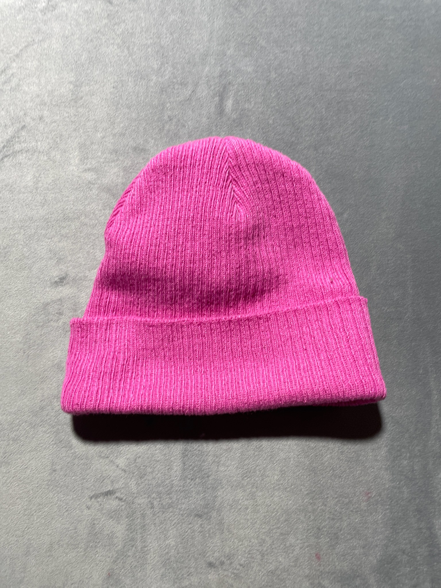 Hot Pink Recycled Polyester Beanie Size One Size