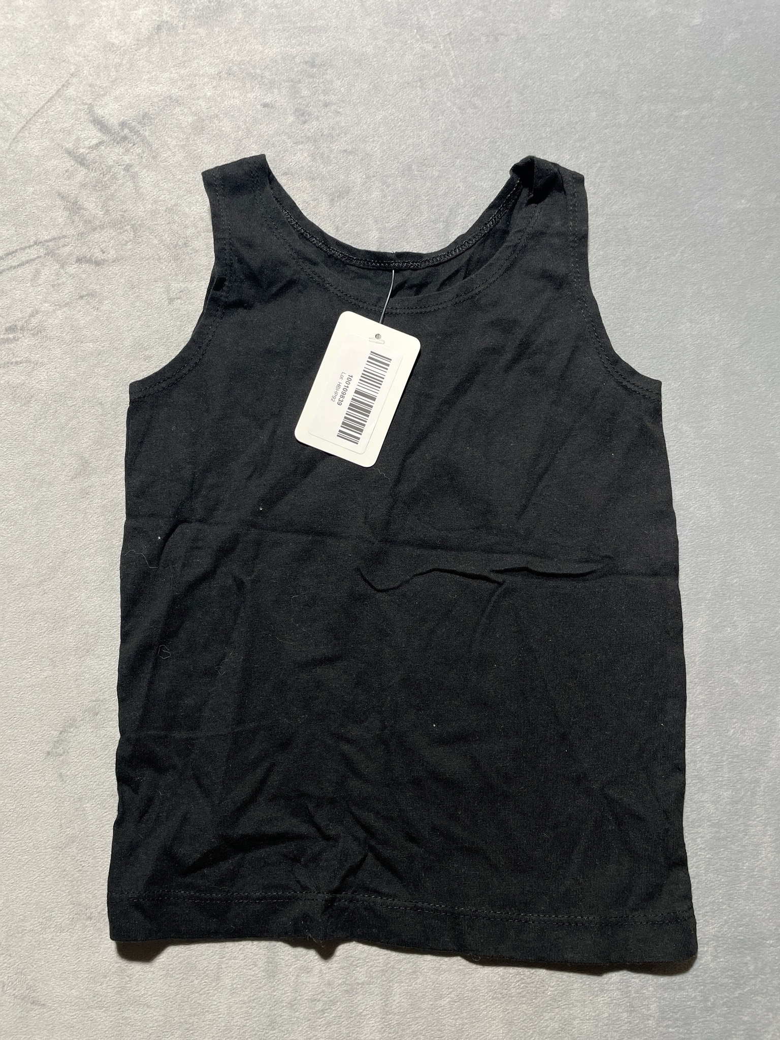 Wonder Nation Black Cotton Tank Top Size 4T-5T
