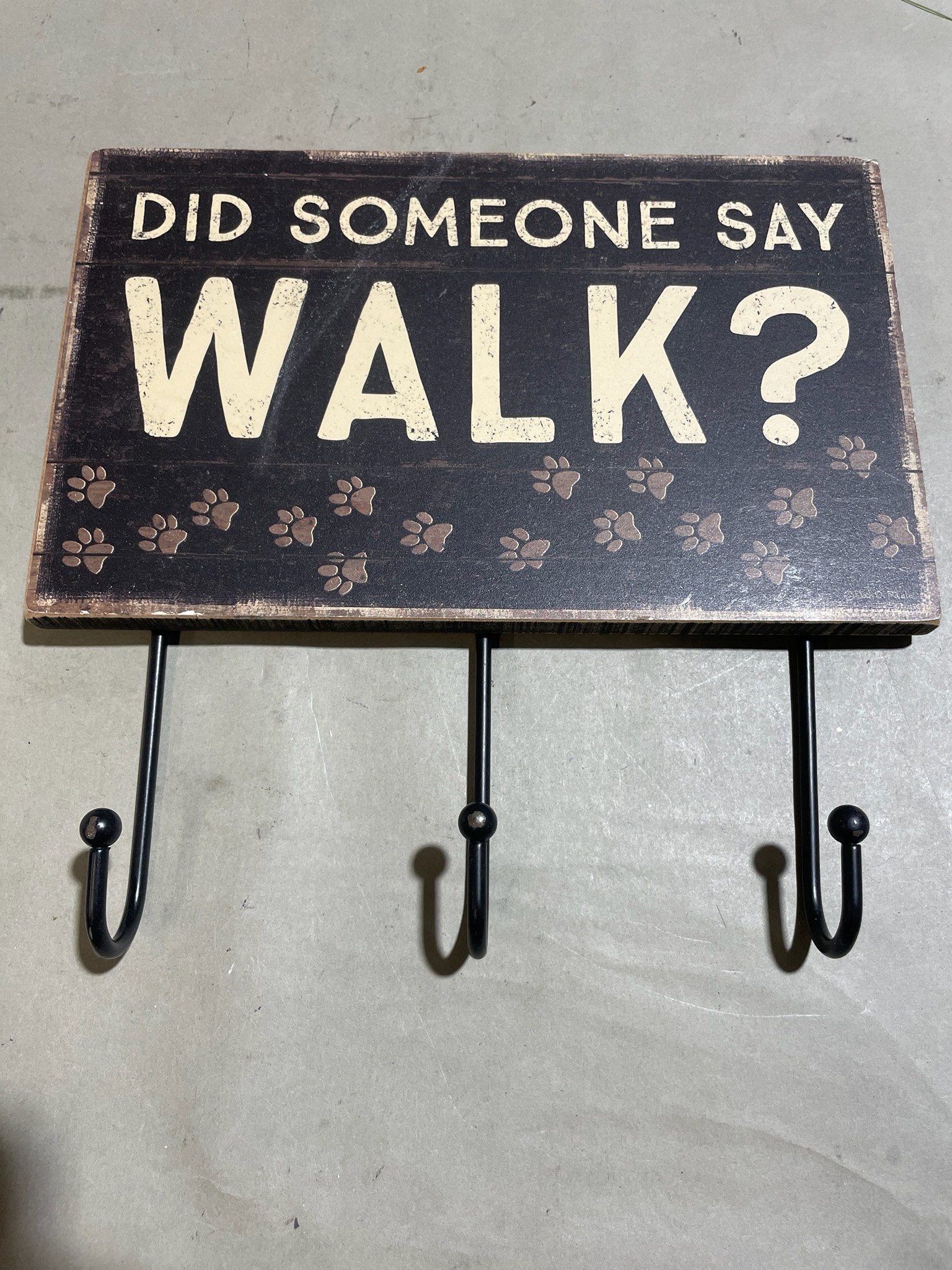 Primitives by Kathy Black 3-Hook Wall Hook Board