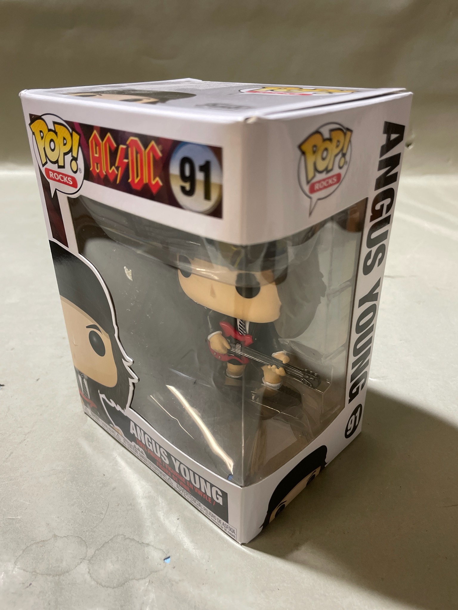 Funko White Boxed Angus Young Vinyl Figure