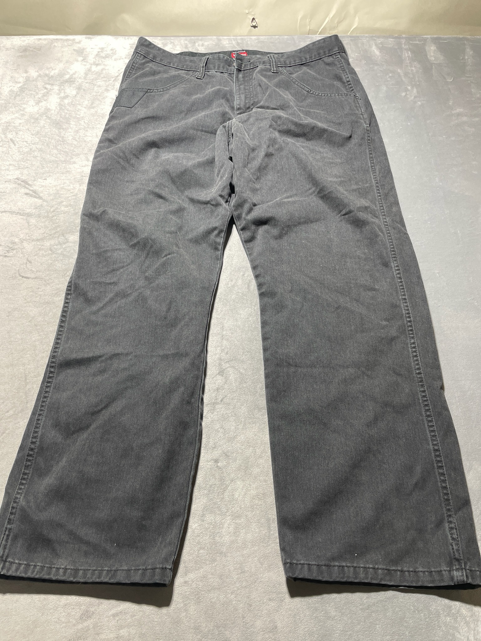 Wrangler Charcoal Cotton-Polyester Twill Pants Size 36 x 30