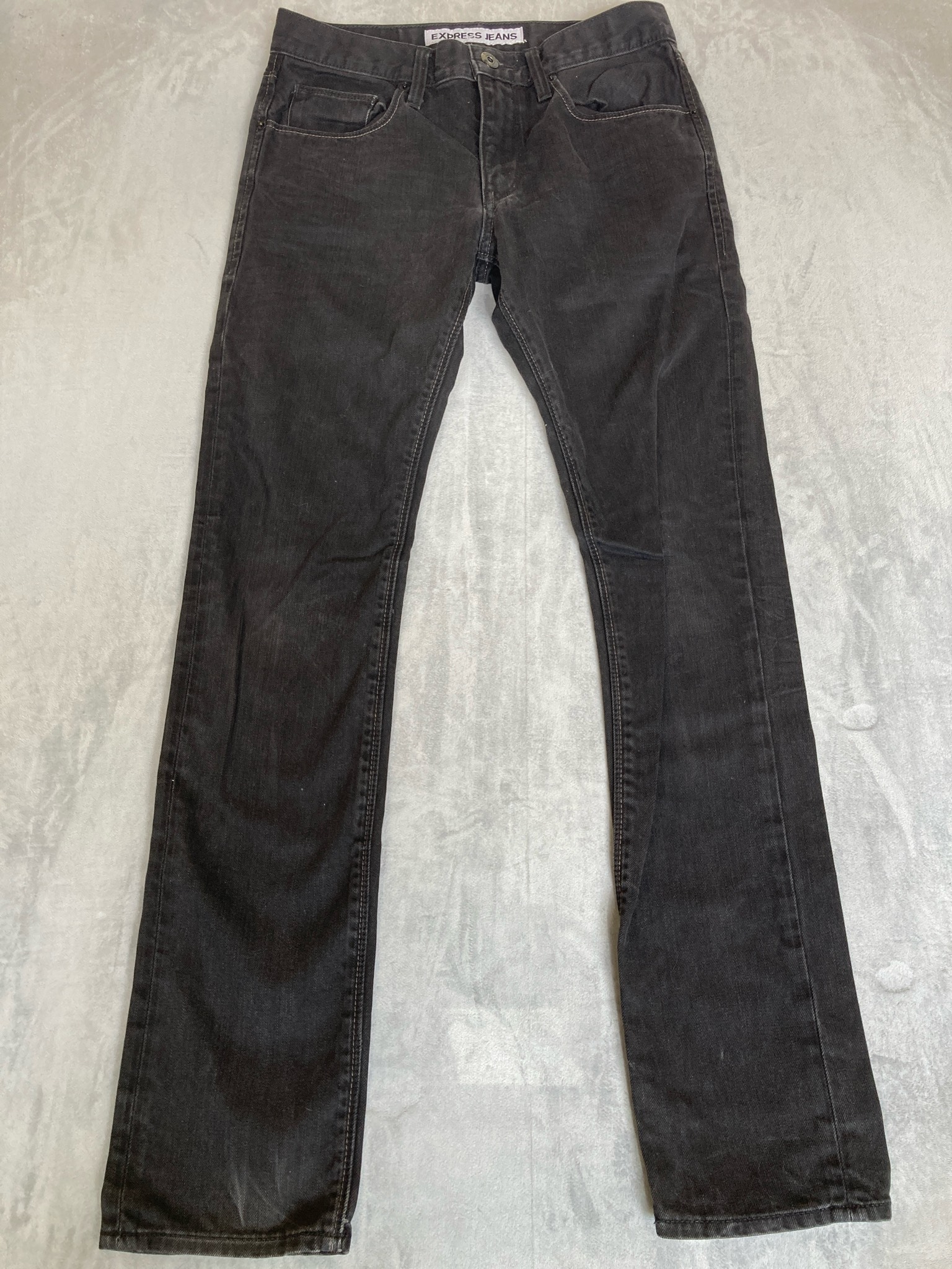 Express Black Denim Jeans Size 28x32