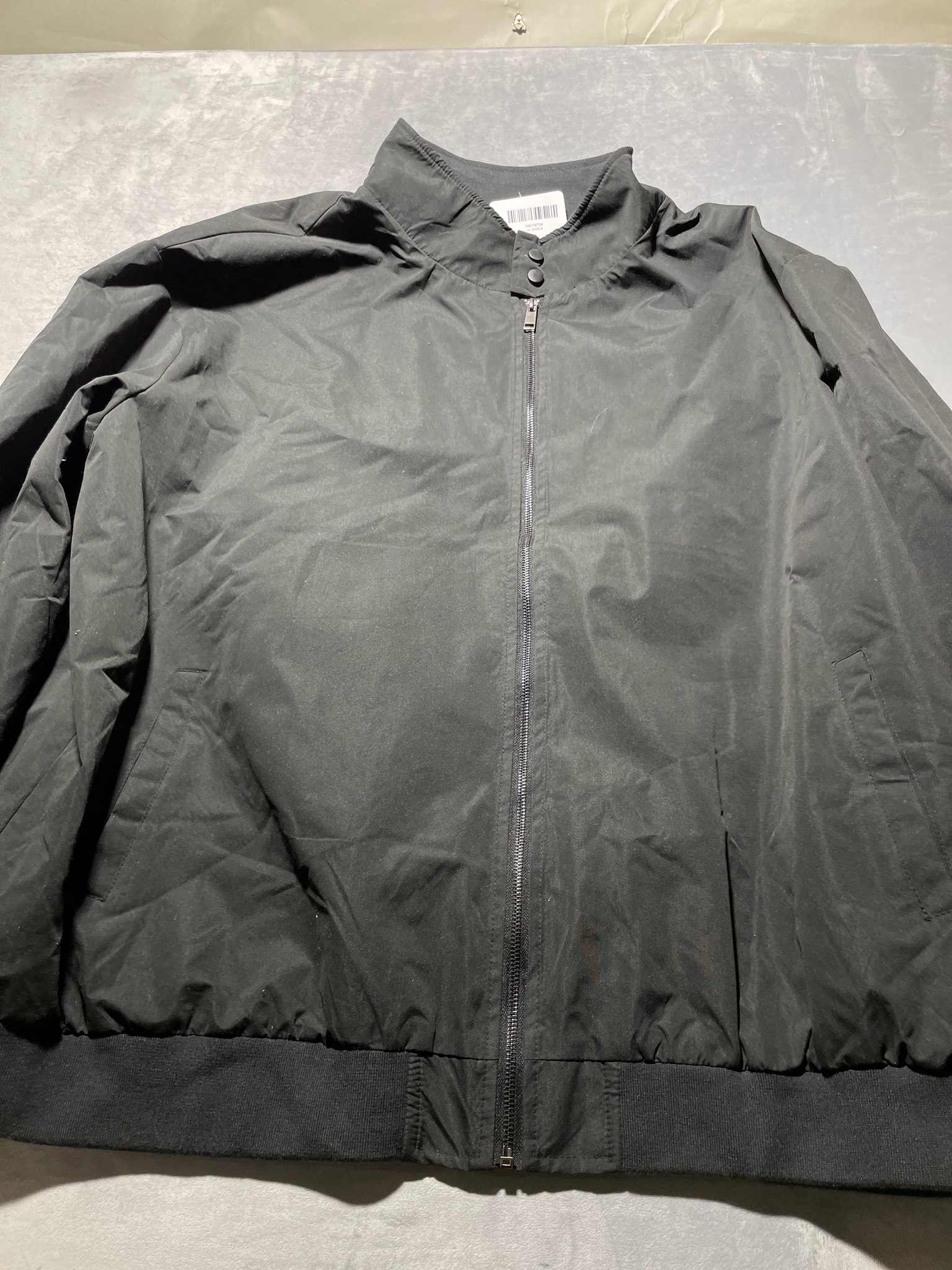 bigdude Signature Black Polyester Bomber Jacket Size 6XL