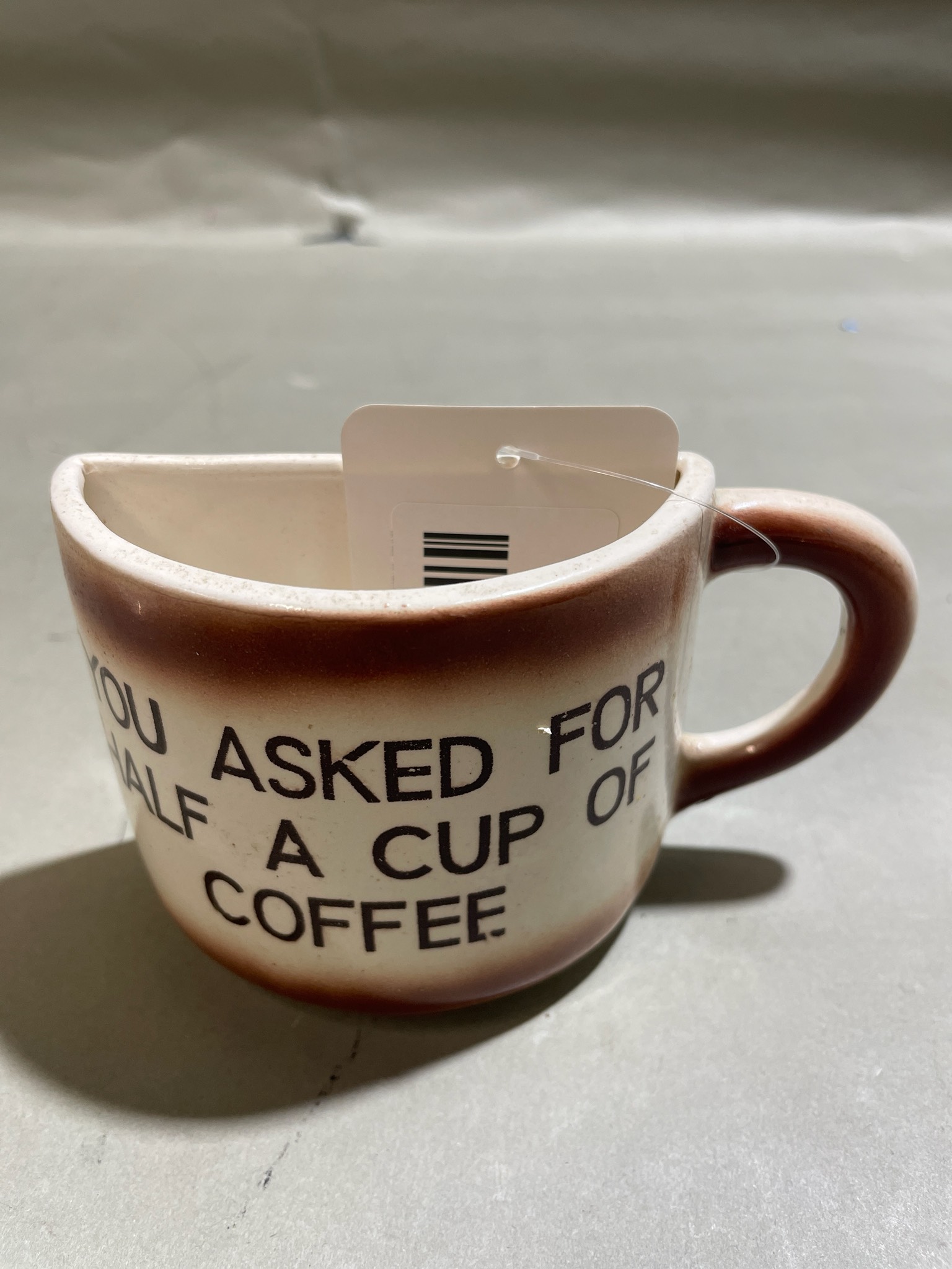 Cream Brown Rim Ceramic Coffee Mug