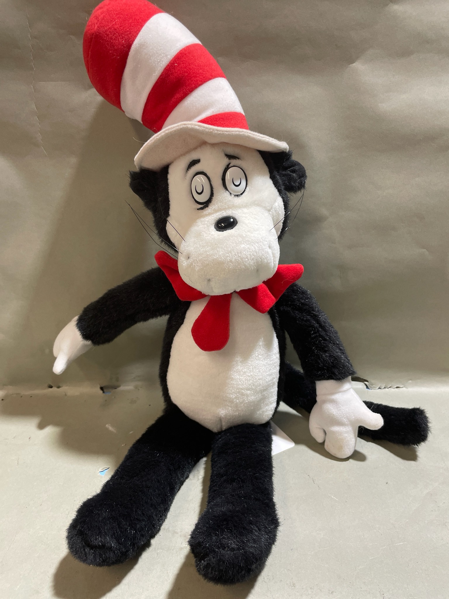 Applause Black White Cat Character Plush Toy