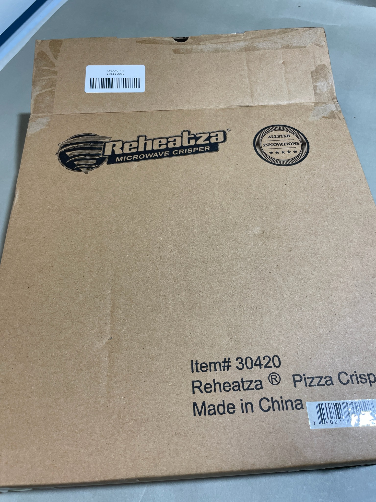 Reheatza Red Microwave Pizza Crisper Pan