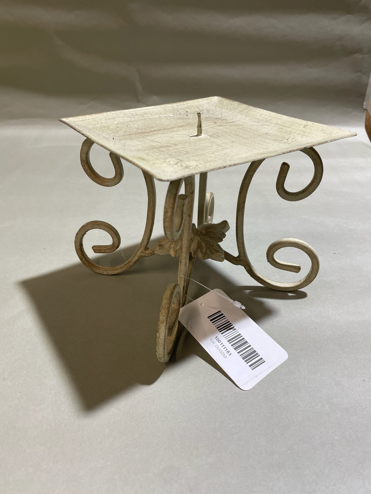 Cream Metal Decorative Stand
