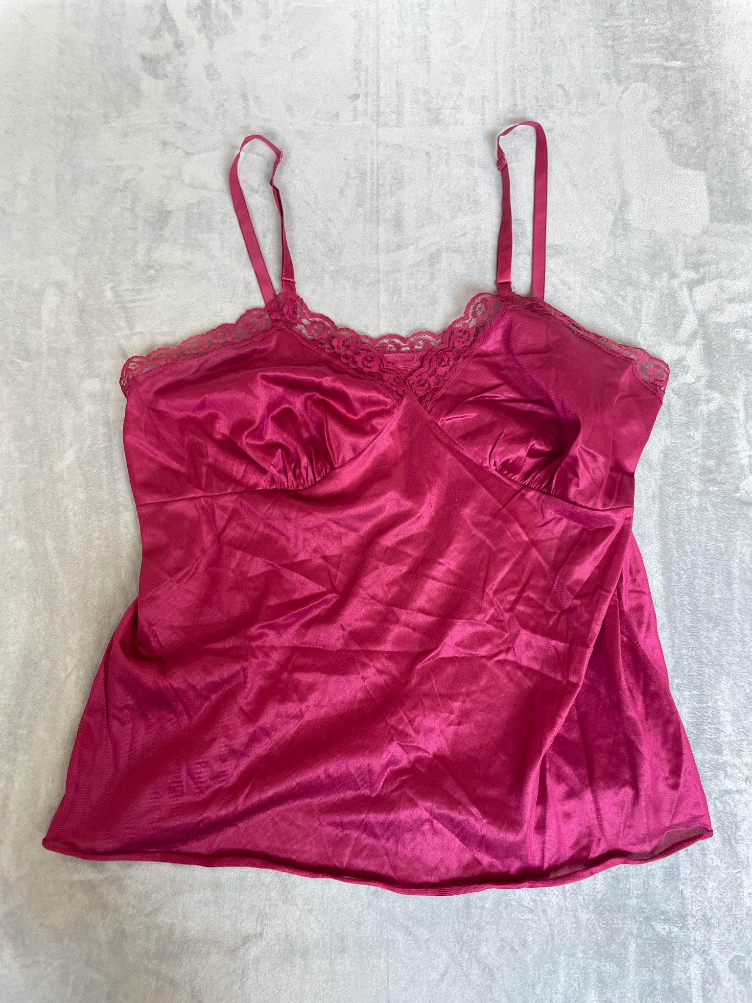 Magenta Nylon Camisole