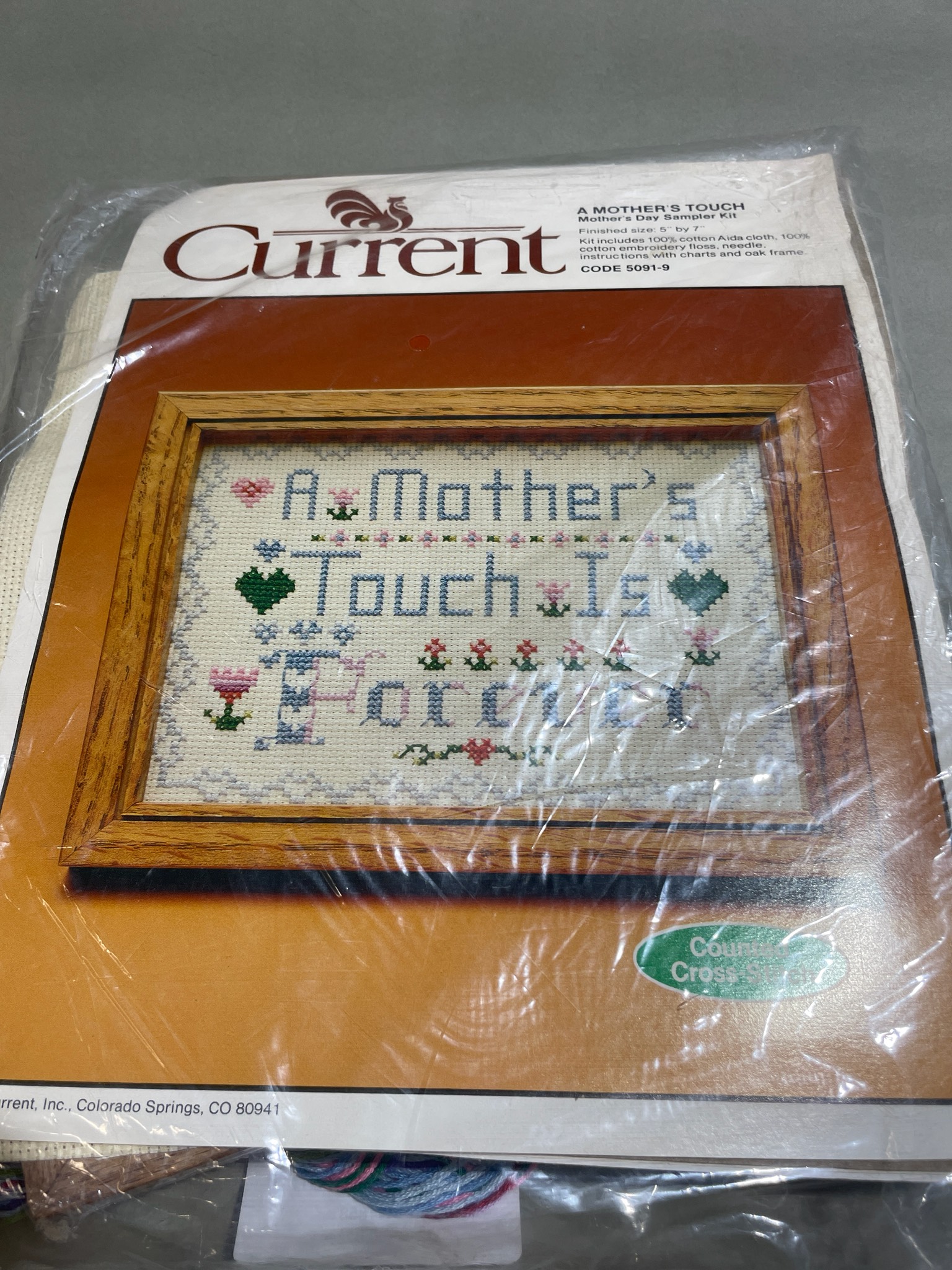 Current Mother's Day Embroidery Sampler Kit Size 5 x 7 inches